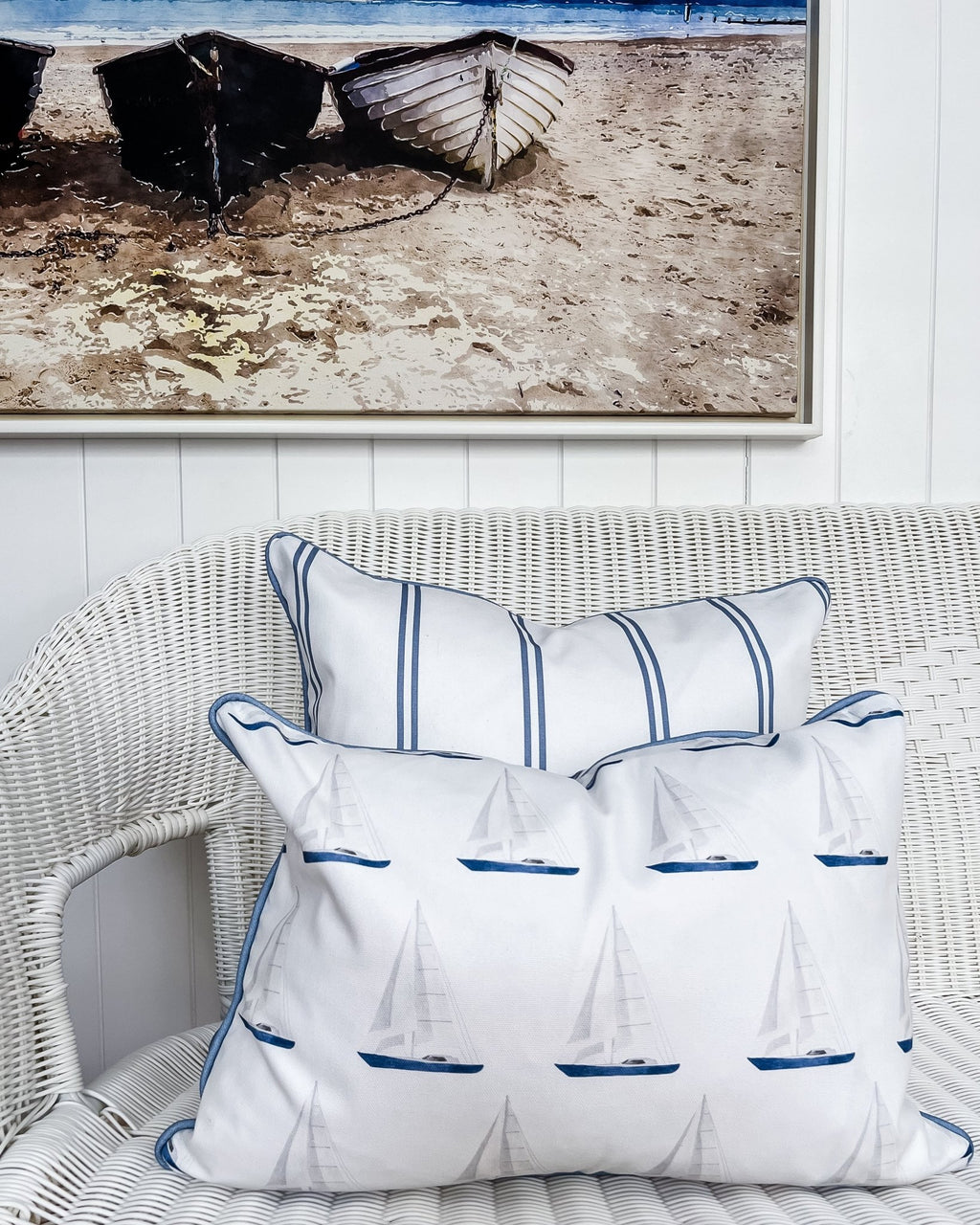Sail Boat Cushion - Hydrangea Lane Home