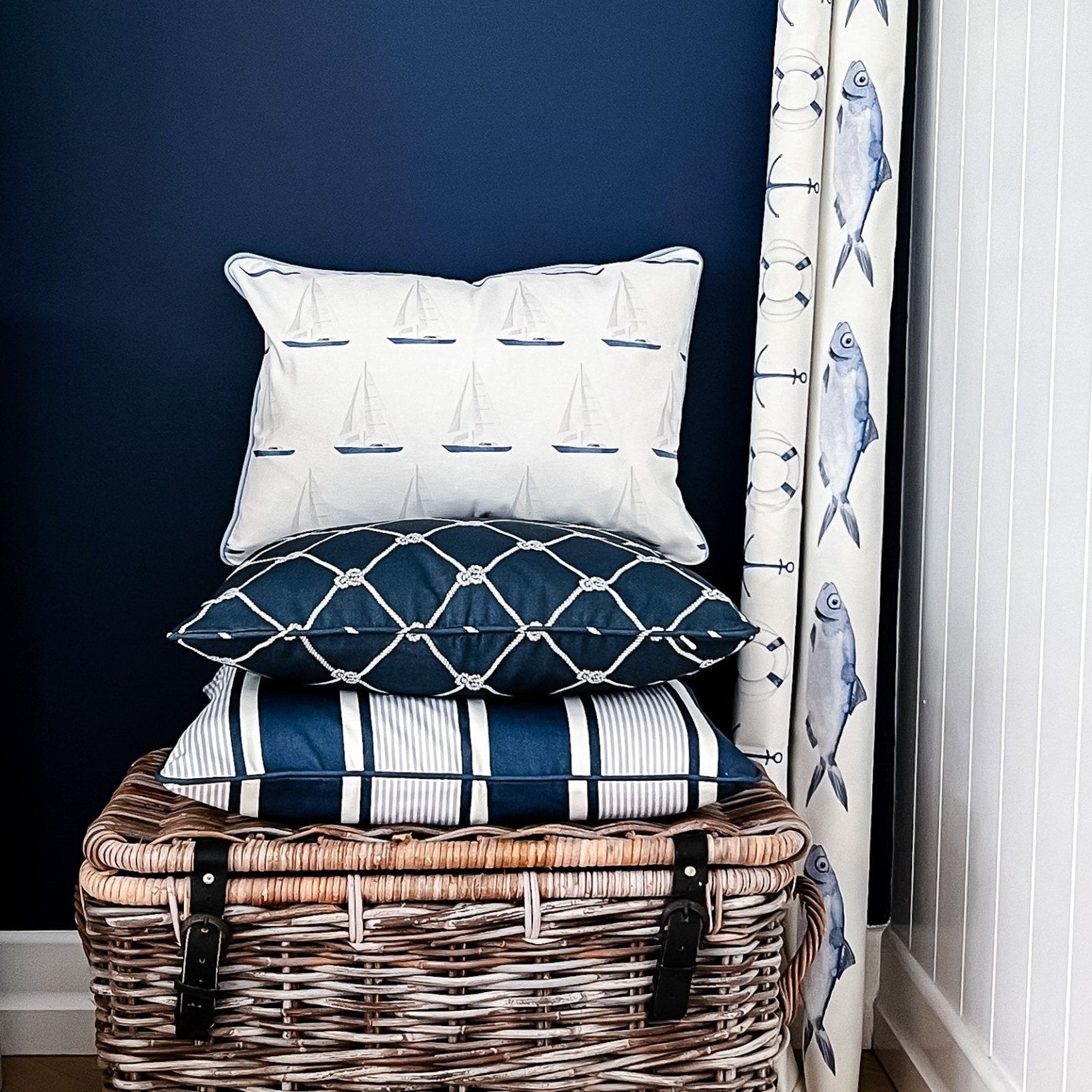 Sail Boat Cushion - Hydrangea Lane Home