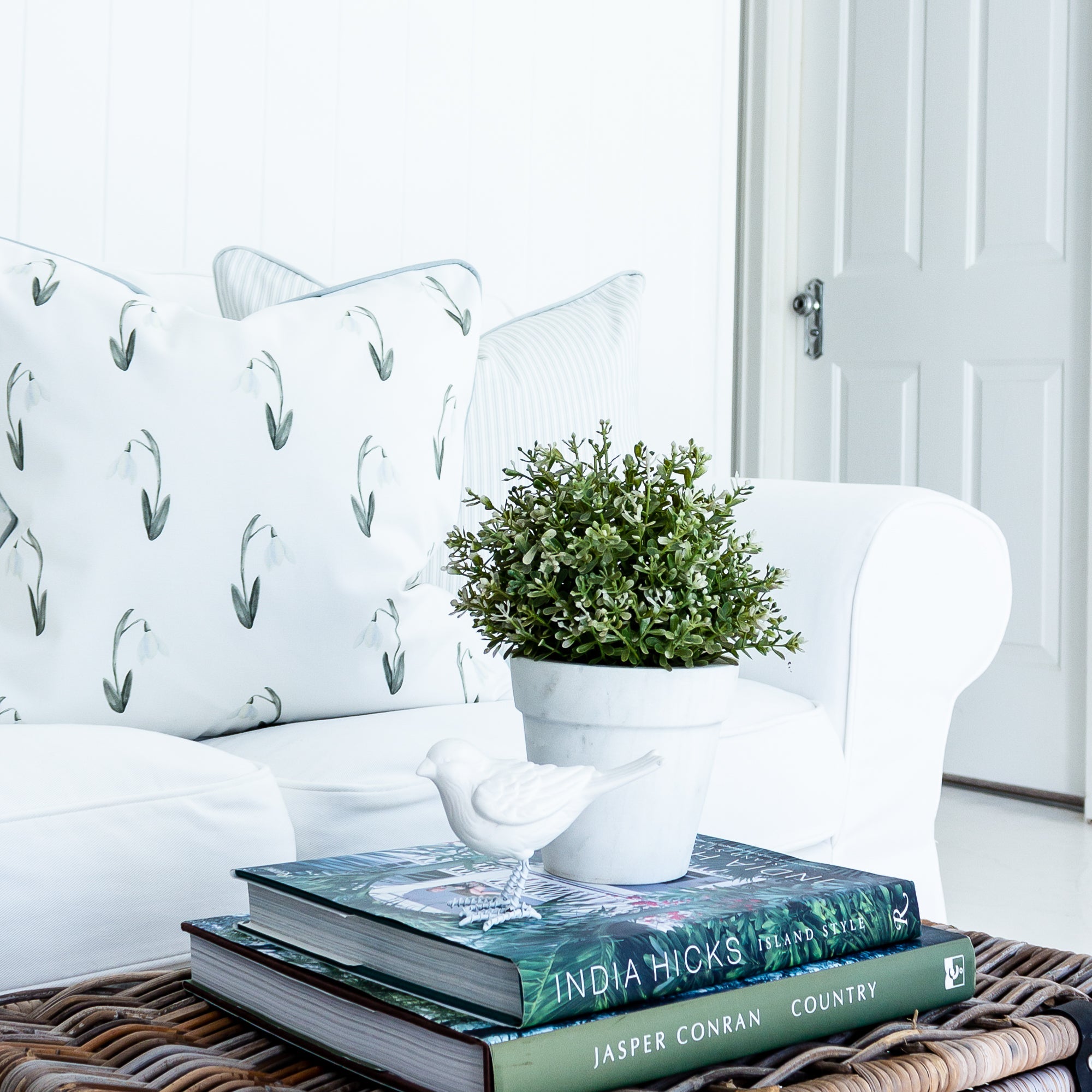 Snow Drop Cushion - Hydrangea Lane Home