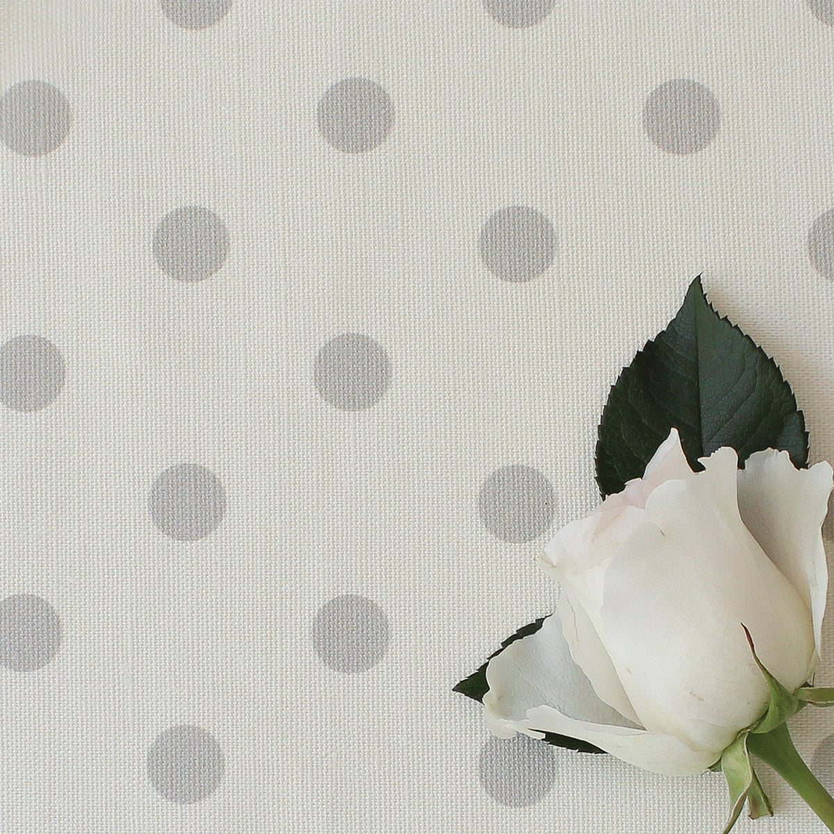 Spotty Day Fabric - Dove - Hydrangea Lane Home