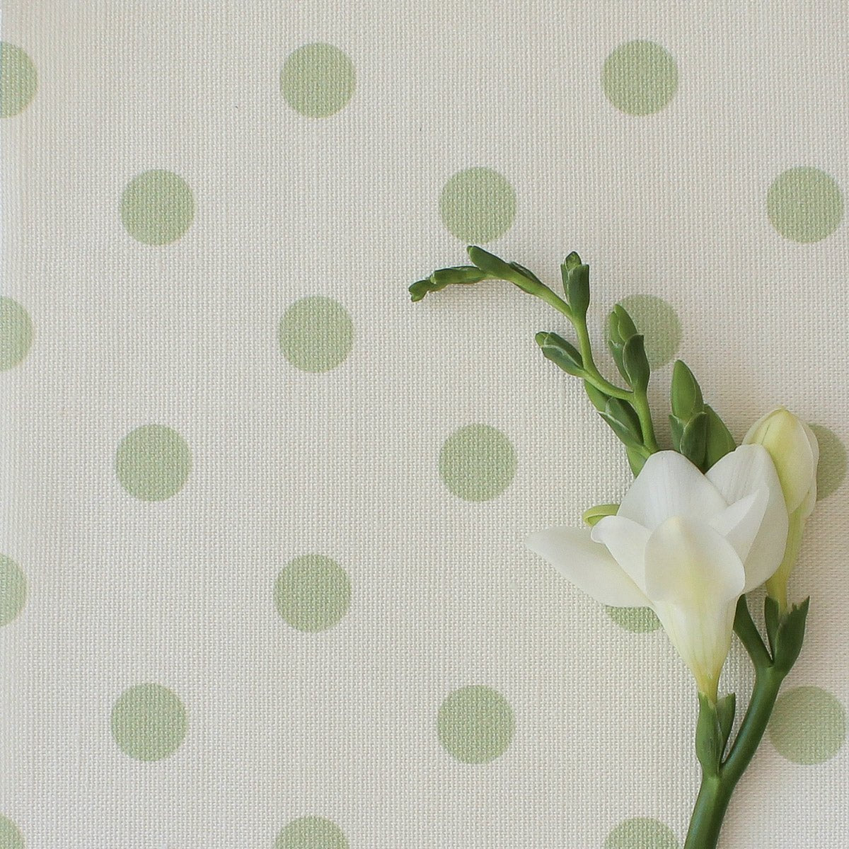 Spotty Day Fabric - Elderflower - Hydrangea Lane Home