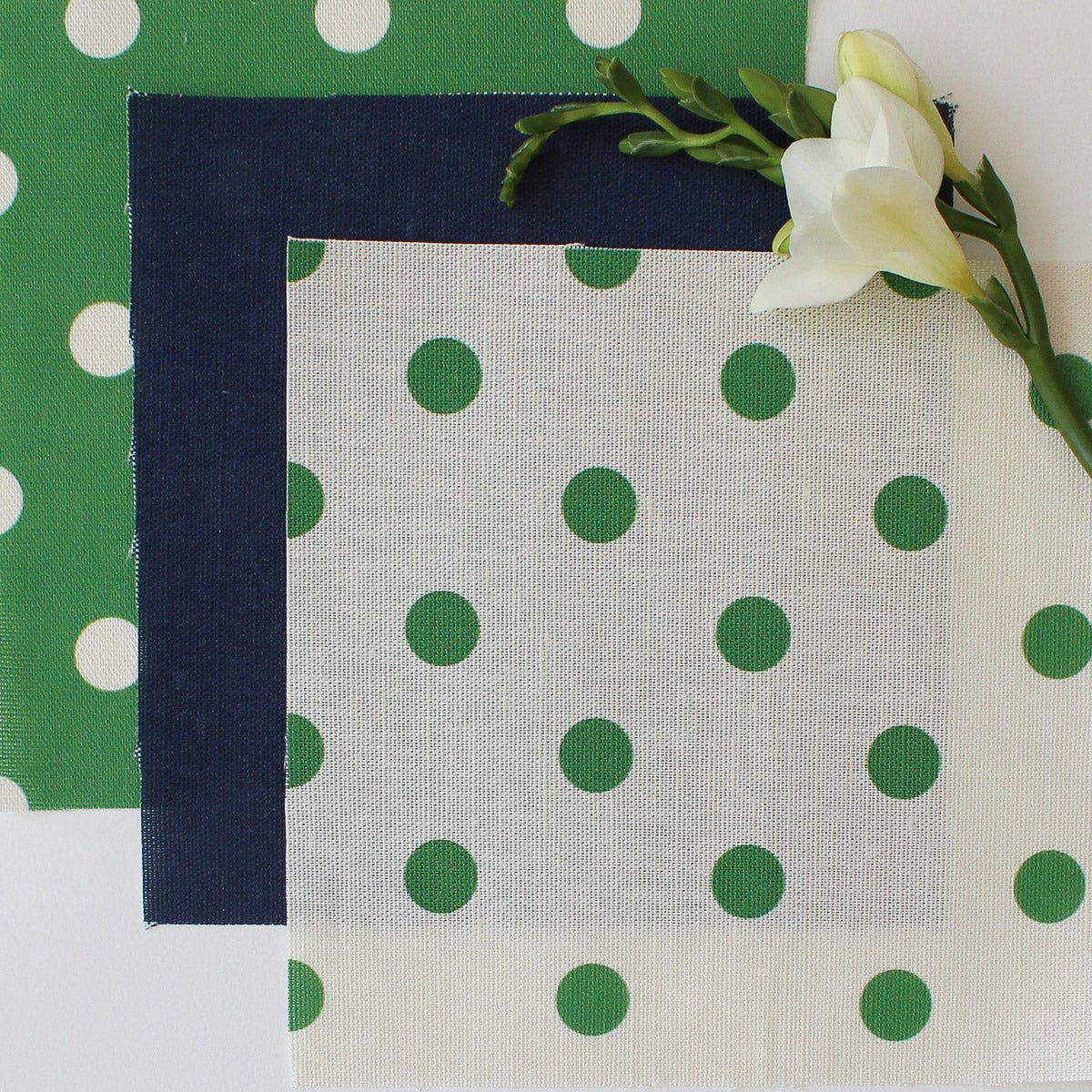 Spotty Day Fabric - Emerald - Hydrangea Lane Home