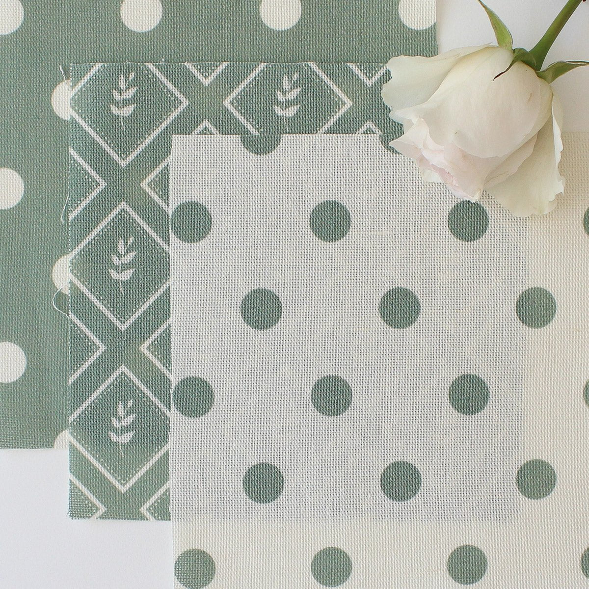 Spotty Day Fabric - Eucalyptus - Hydrangea Lane Home