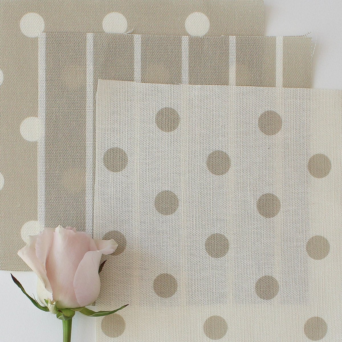 Spotty Day Fabric - Linen - Hydrangea Lane Home