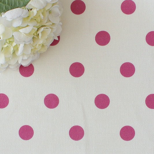 Spotty Day Fabric - Raspberry Pink - Hydrangea Lane Home