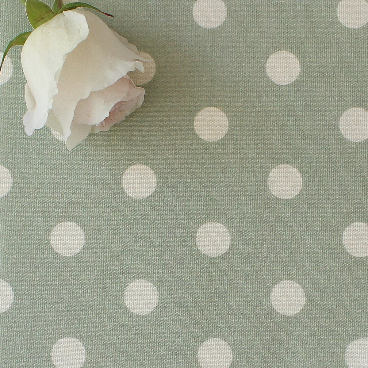 Spotty Day Reverse Fabric - Eau De Nil - Hydrangea Lane Home