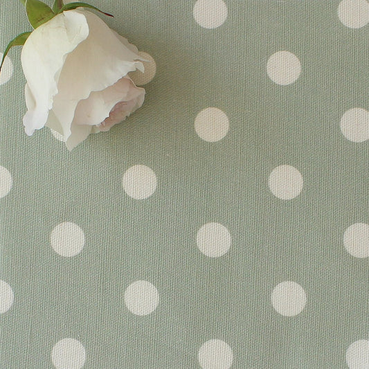 Spotty Day Reverse Fabric - Eau De Nil - Hydrangea Lane Home