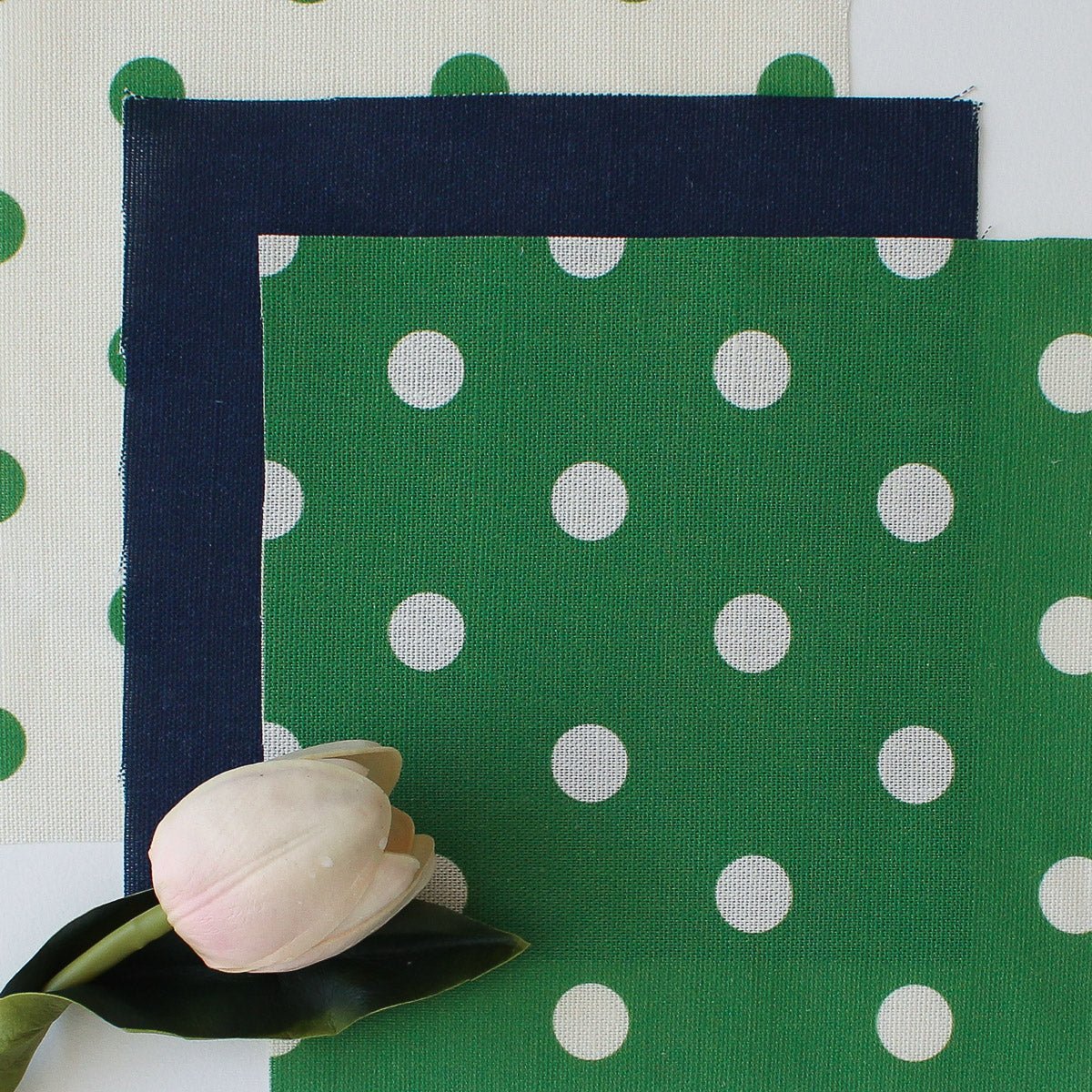 Spotty Day Reverse Fabric - Emerald - Hydrangea Lane Home