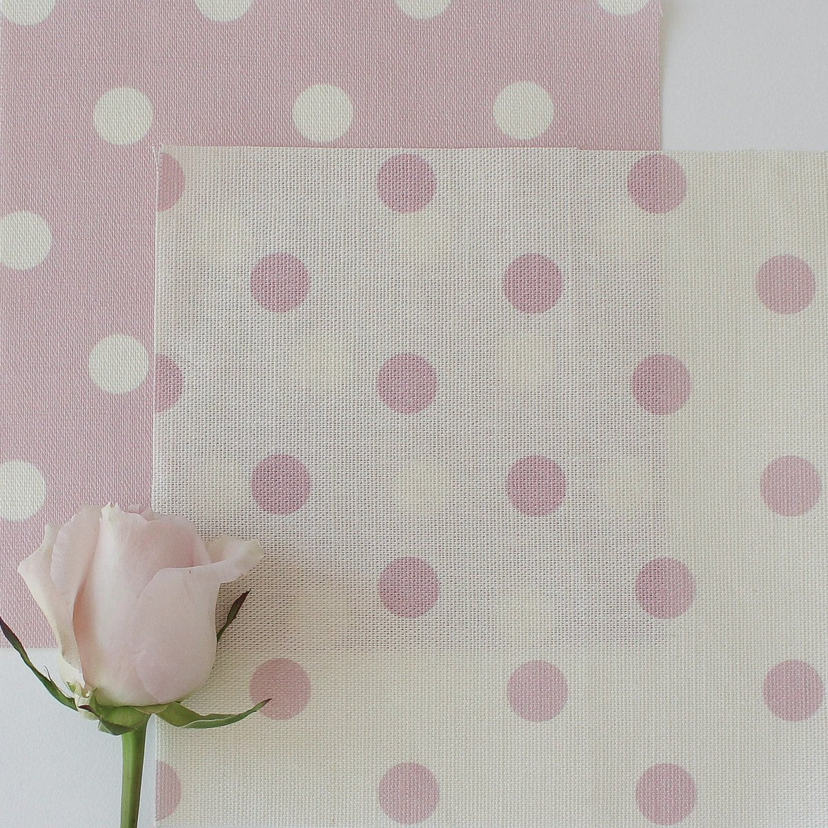 Spotty Day Reverse Fabric - Peony - Hydrangea Lane Home