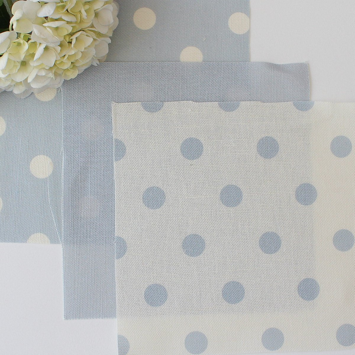 Spotty Day Reverse Fabric - Serenity - Hydrangea Lane Home