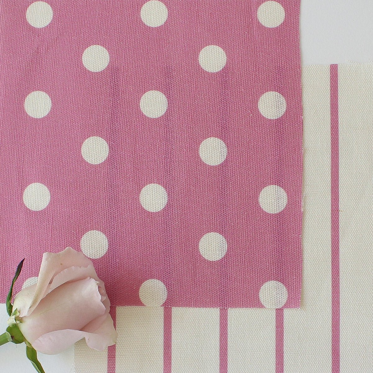 Spotty Day Reverse Fabric - Tickled Pink - Hydrangea Lane Home