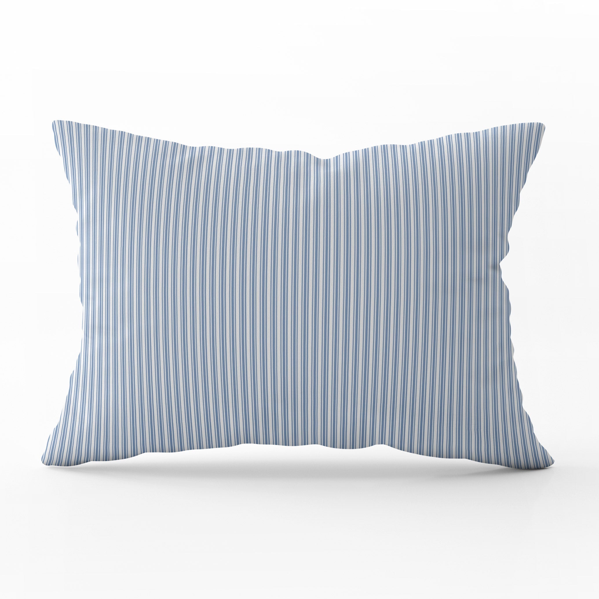 Ticking Stripe Cushion - Blues - Hydrangea Lane Home