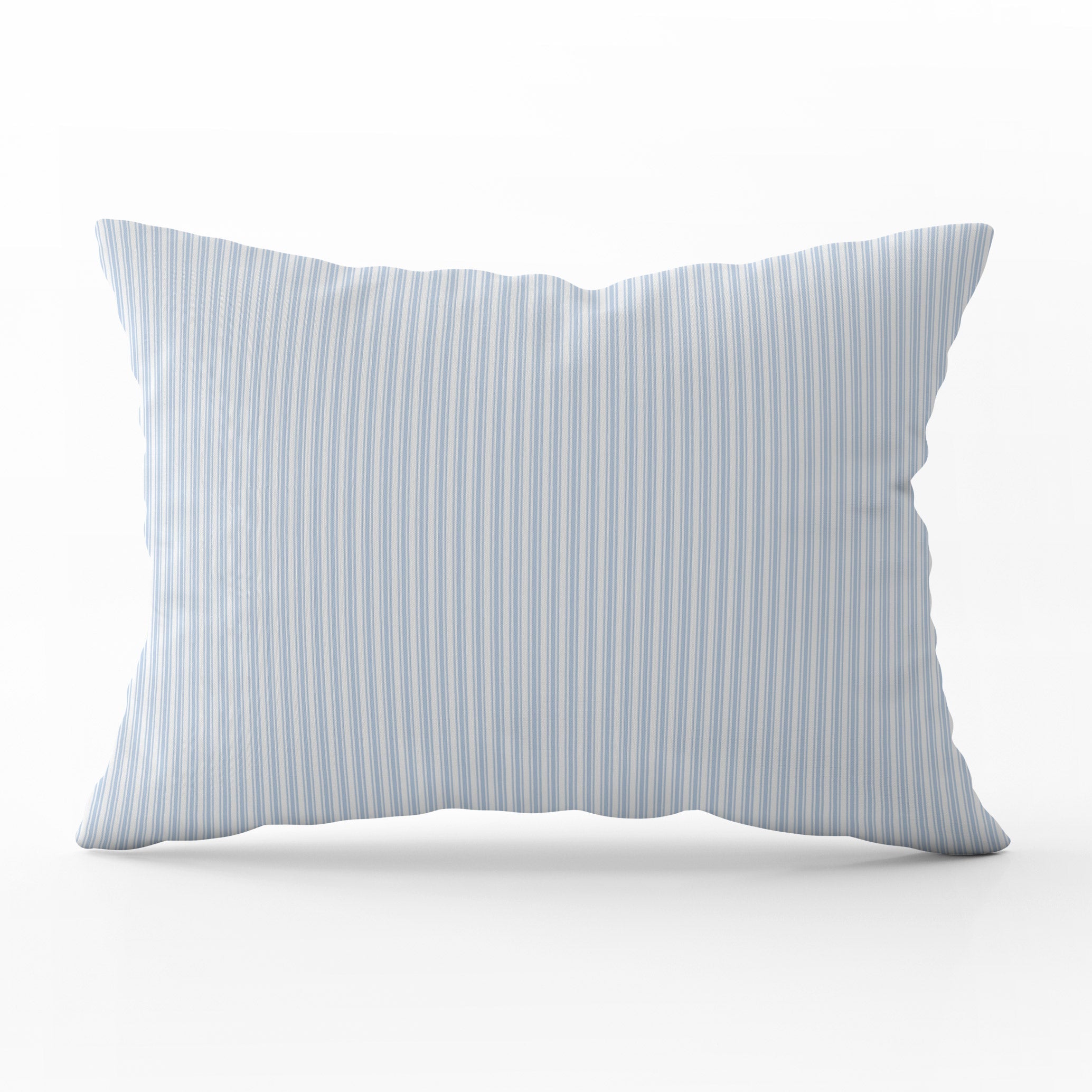 Ticking Stripe Cushion - Blues - Hydrangea Lane Home