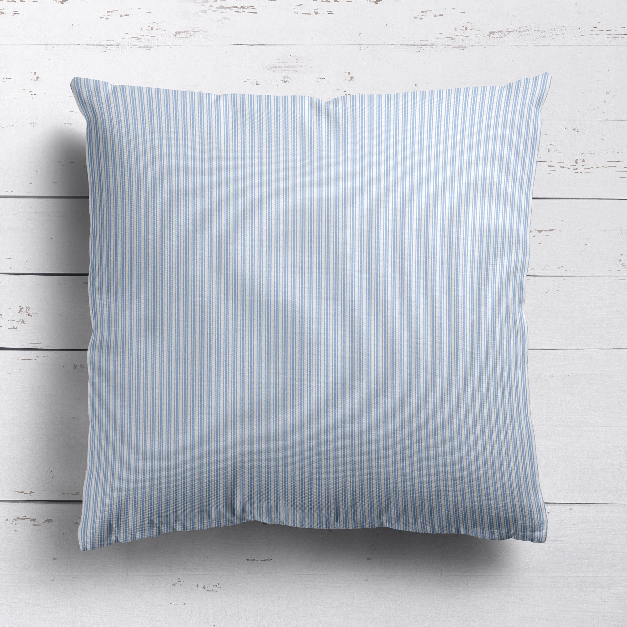 Ticking Stripe Cushion - Blues - Hydrangea Lane Home