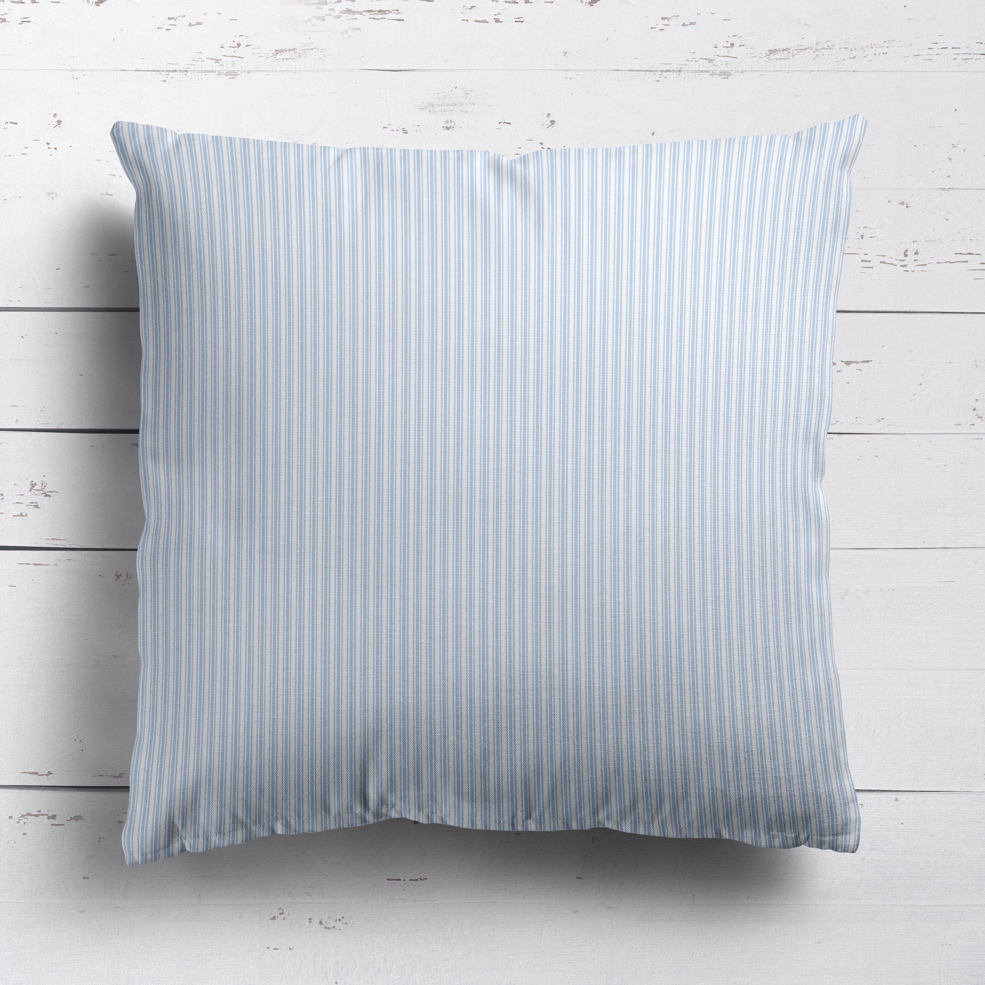 Ticking Stripe Cushion - Blues - Hydrangea Lane Home