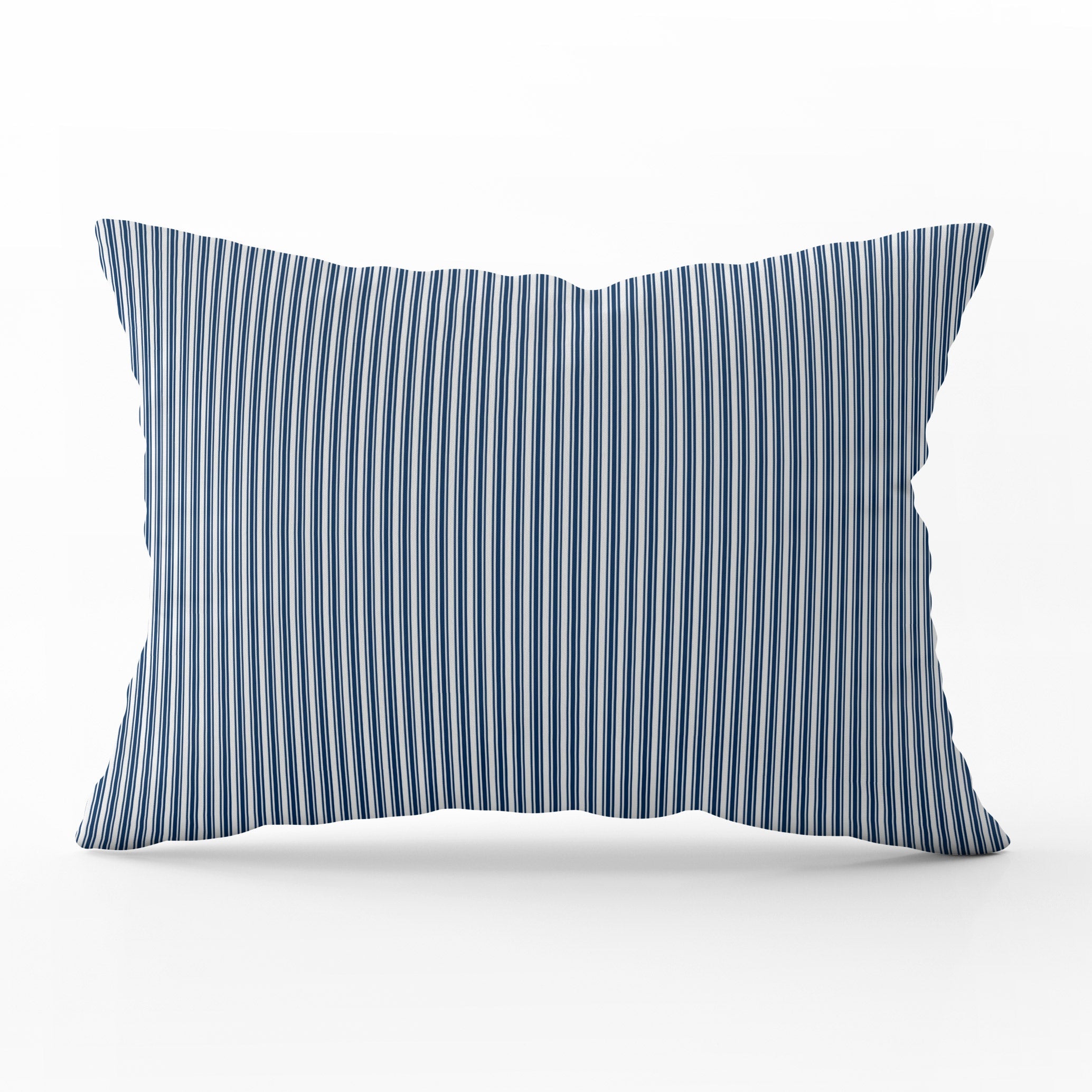 Ticking Stripe Cushion - Blues - Hydrangea Lane Home