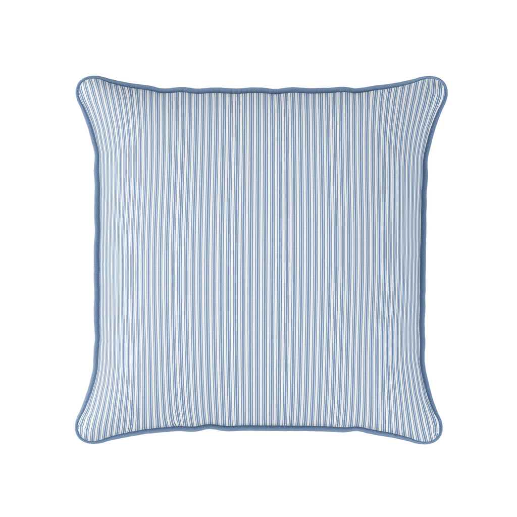 Ticking Stripe Cushion - Blues - Hydrangea Lane Home