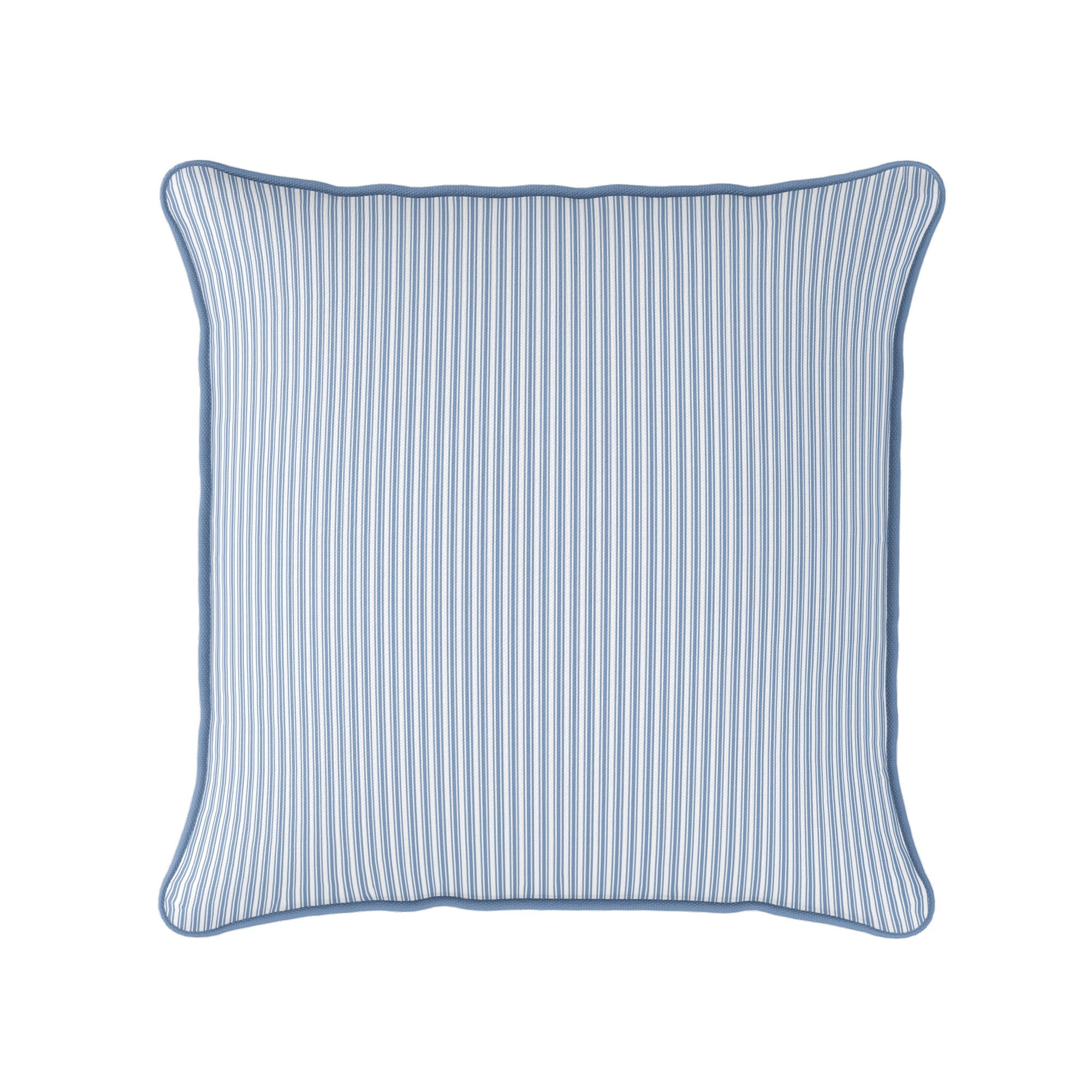Ticking Stripe Cushion - Blues - Hydrangea Lane Home