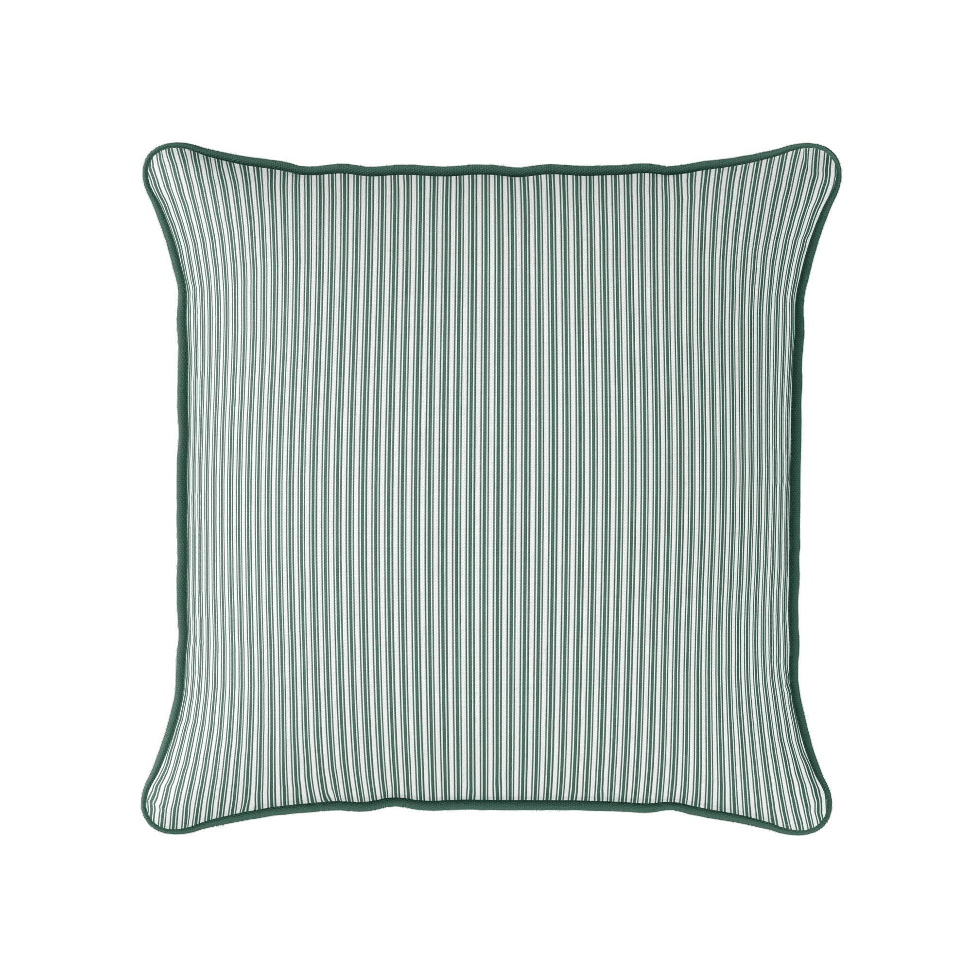 Ticking Stripe Cushion - Greens - Hydrangea Lane Home