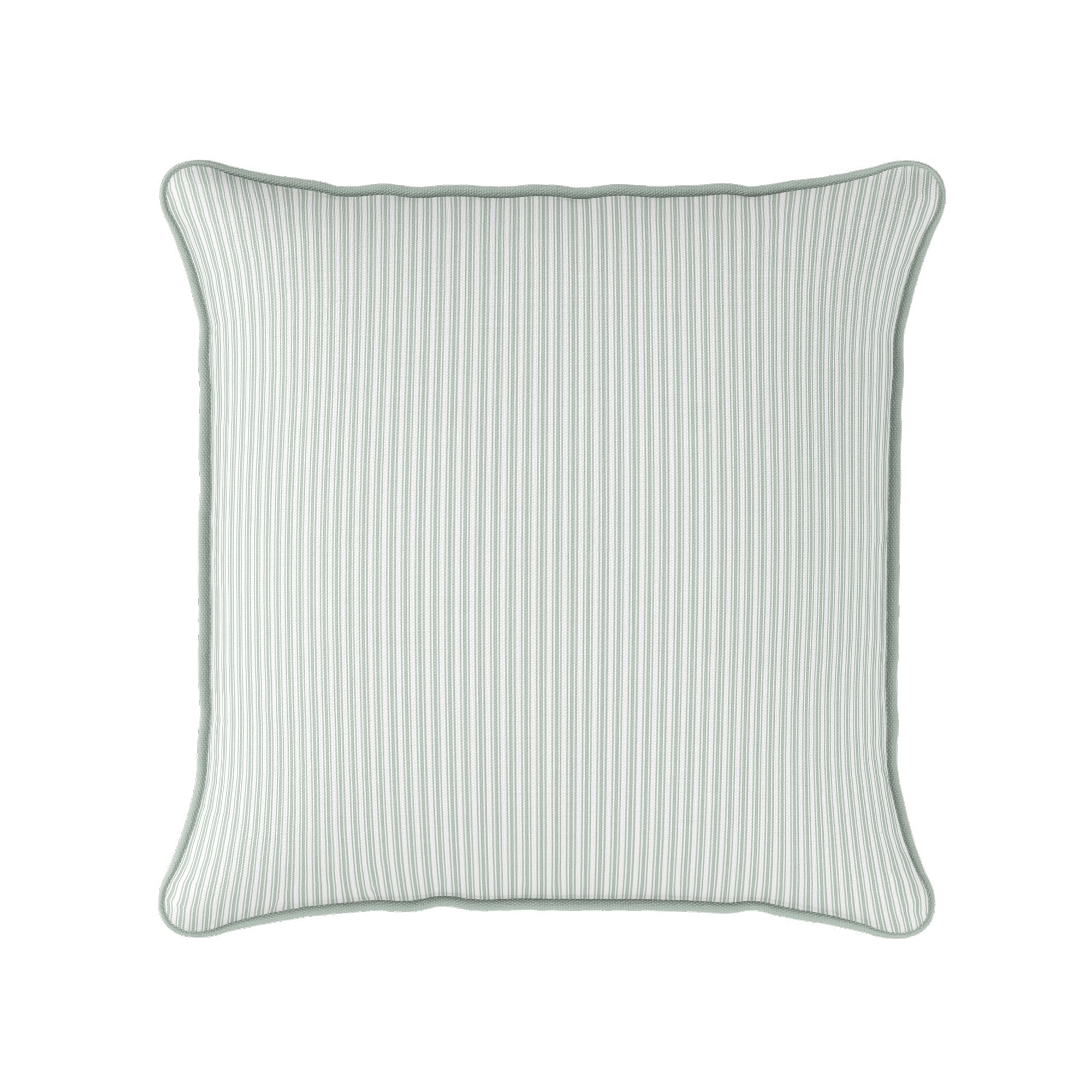 Ticking Stripe Cushion - Greens - Hydrangea Lane Home