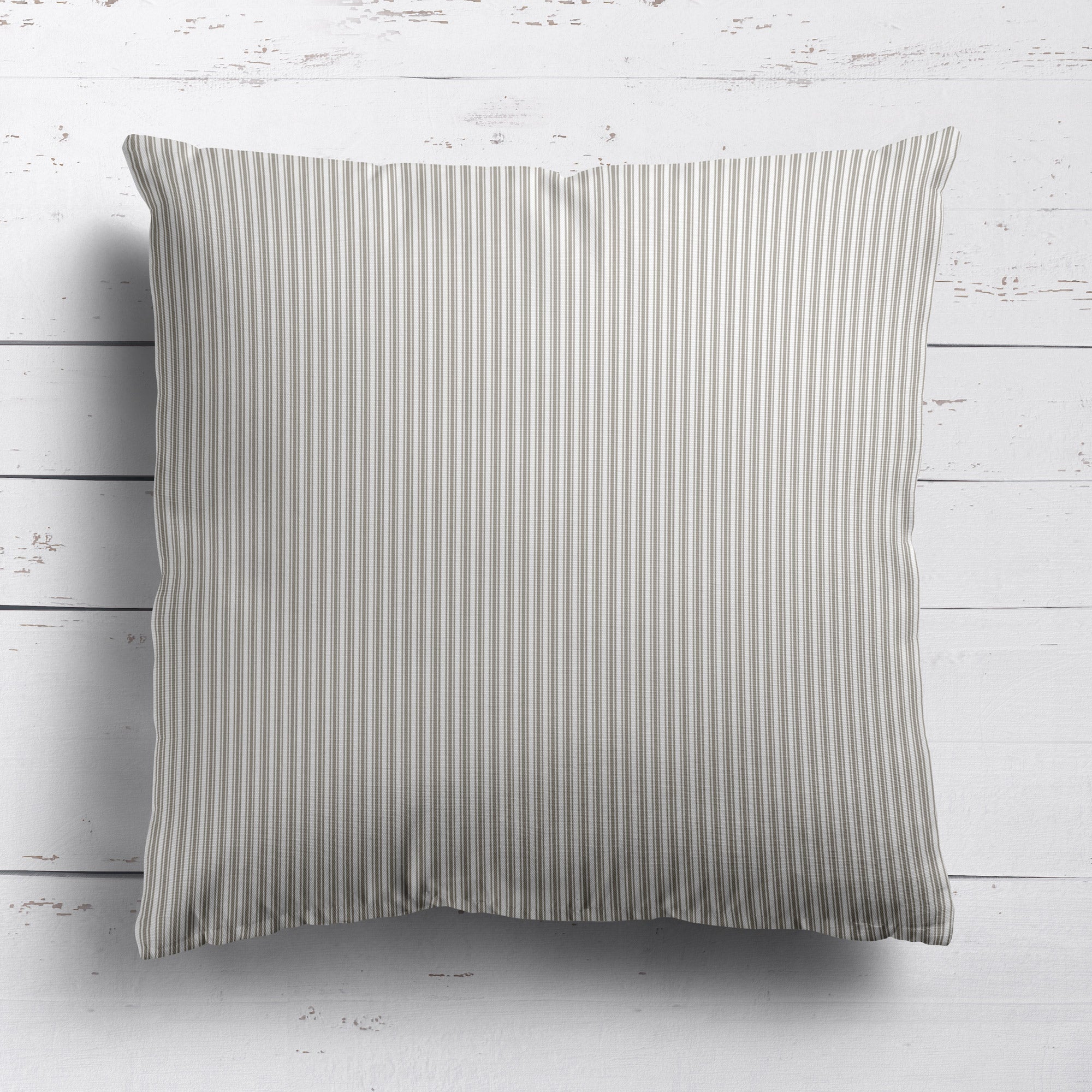 Ticking Stripe Cushion - Neutrals - Hydrangea Lane Home