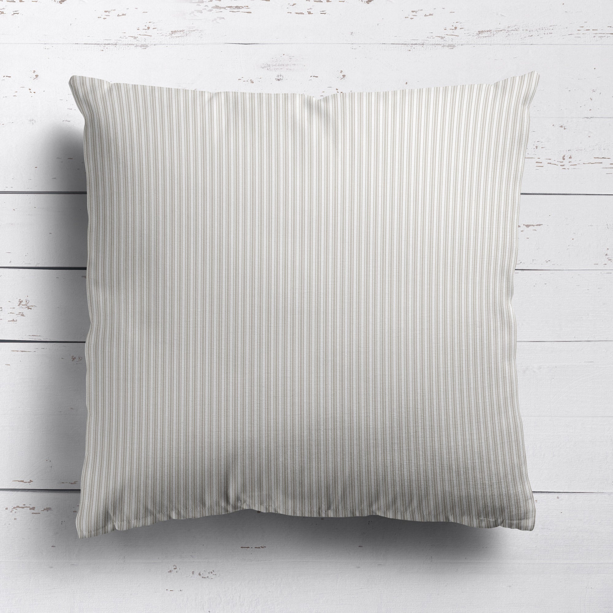 Ticking Stripe Cushion - Neutrals - Hydrangea Lane Home