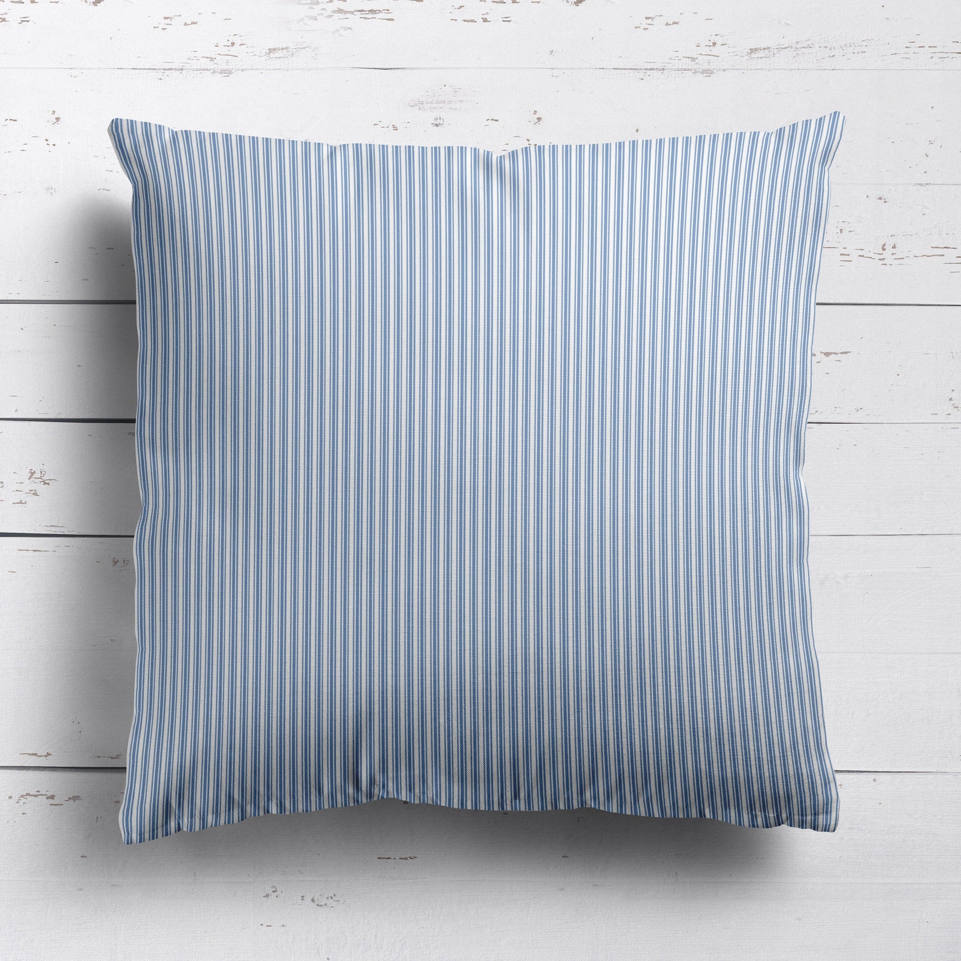 Ticking Stripe Fabric - Breeze - Hydrangea Lane Home