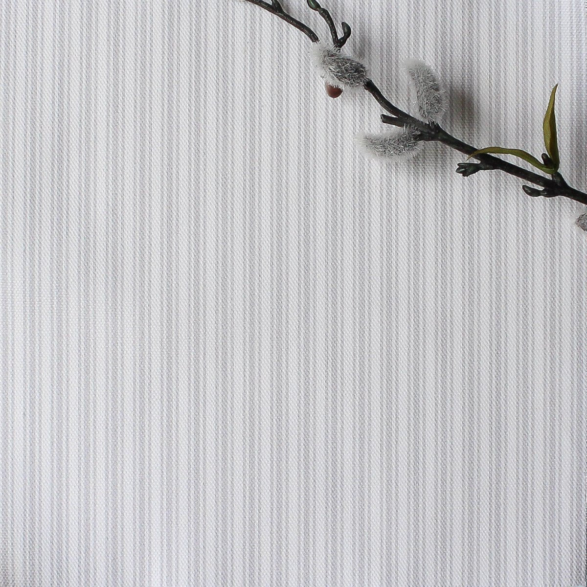 Ticking Stripe Fabric - Dove - Hydrangea Lane Home
