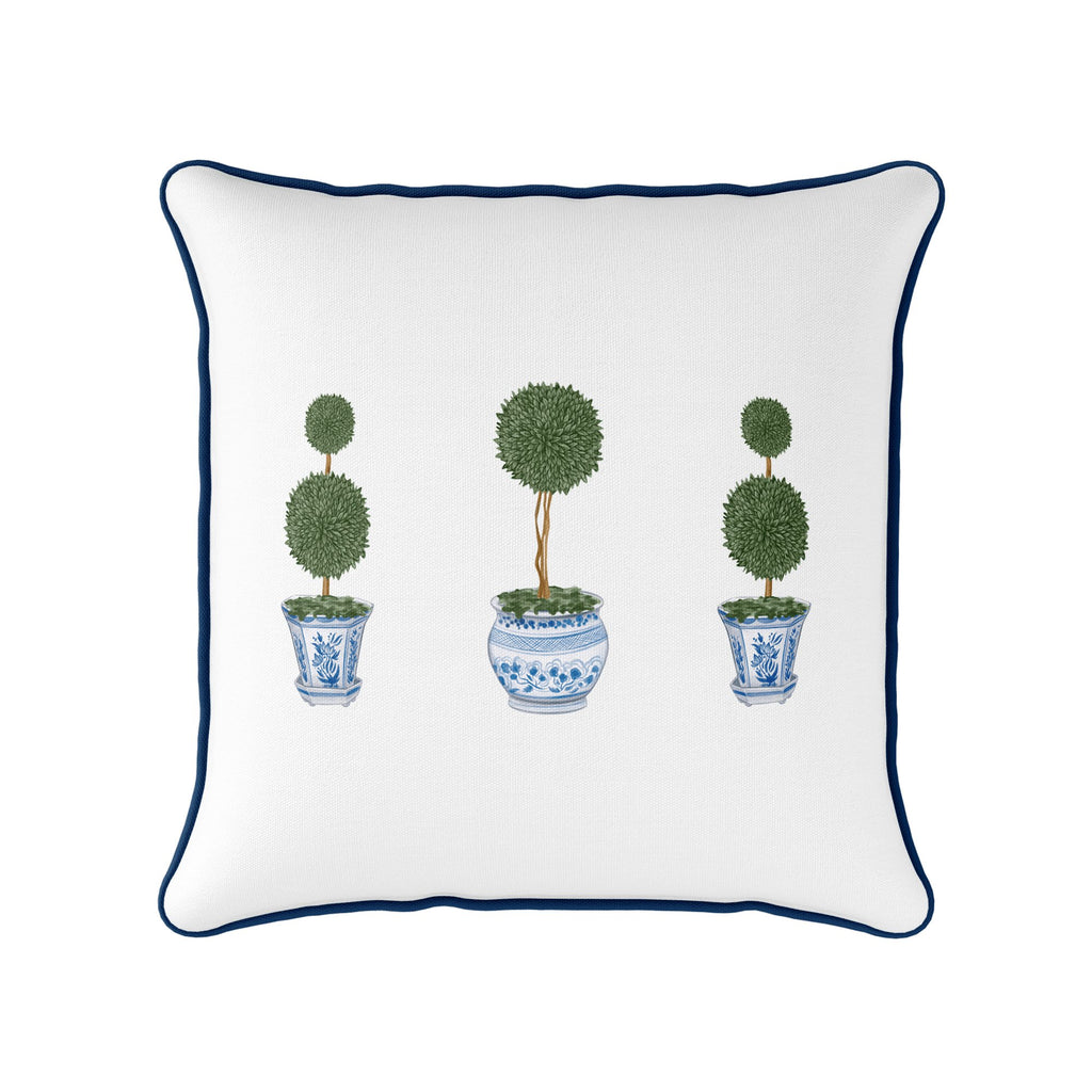 Topiary Chinoiserie Cushion - Hydrangea Lane Home