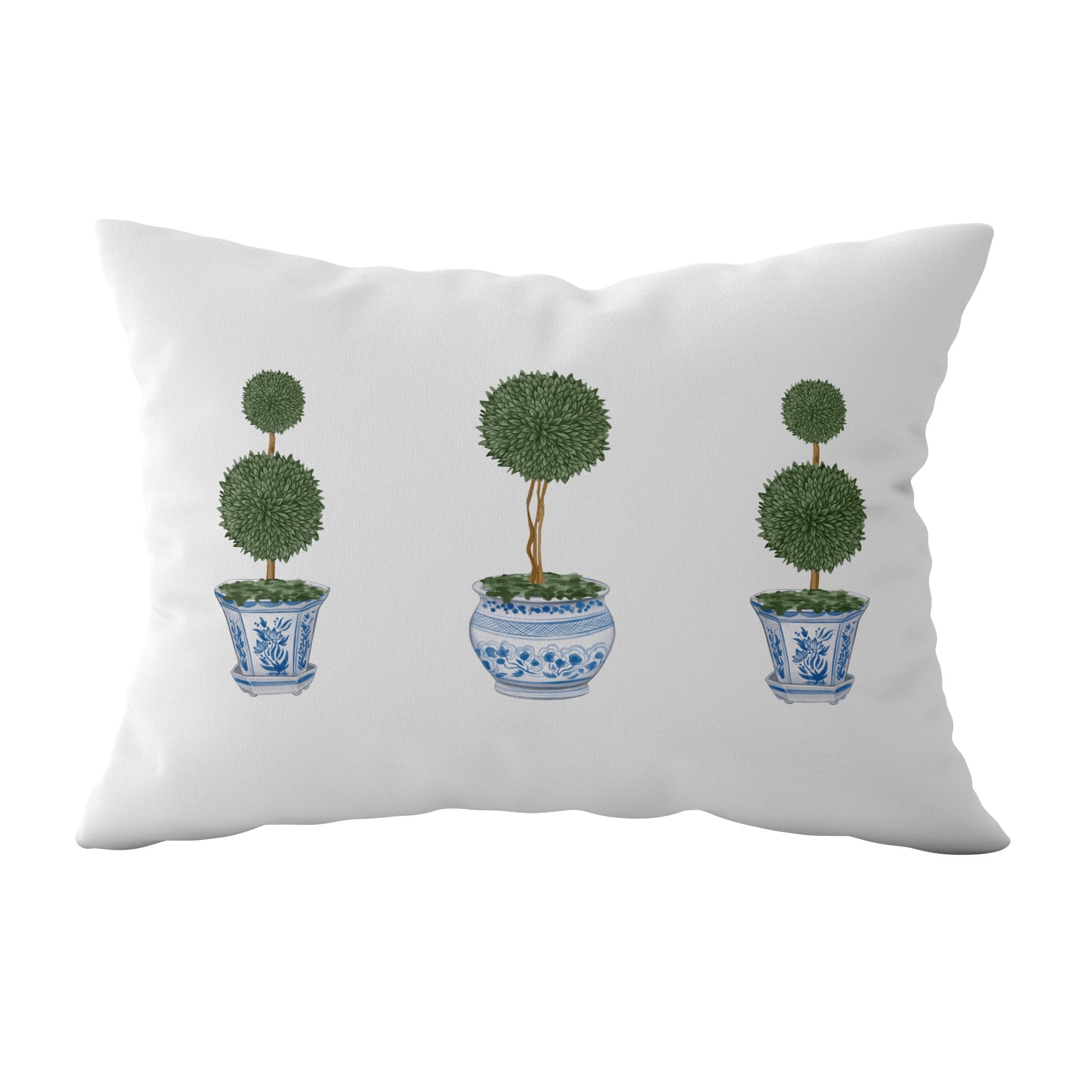 Topiary Chinoiserie Cushion - Hydrangea Lane Home
