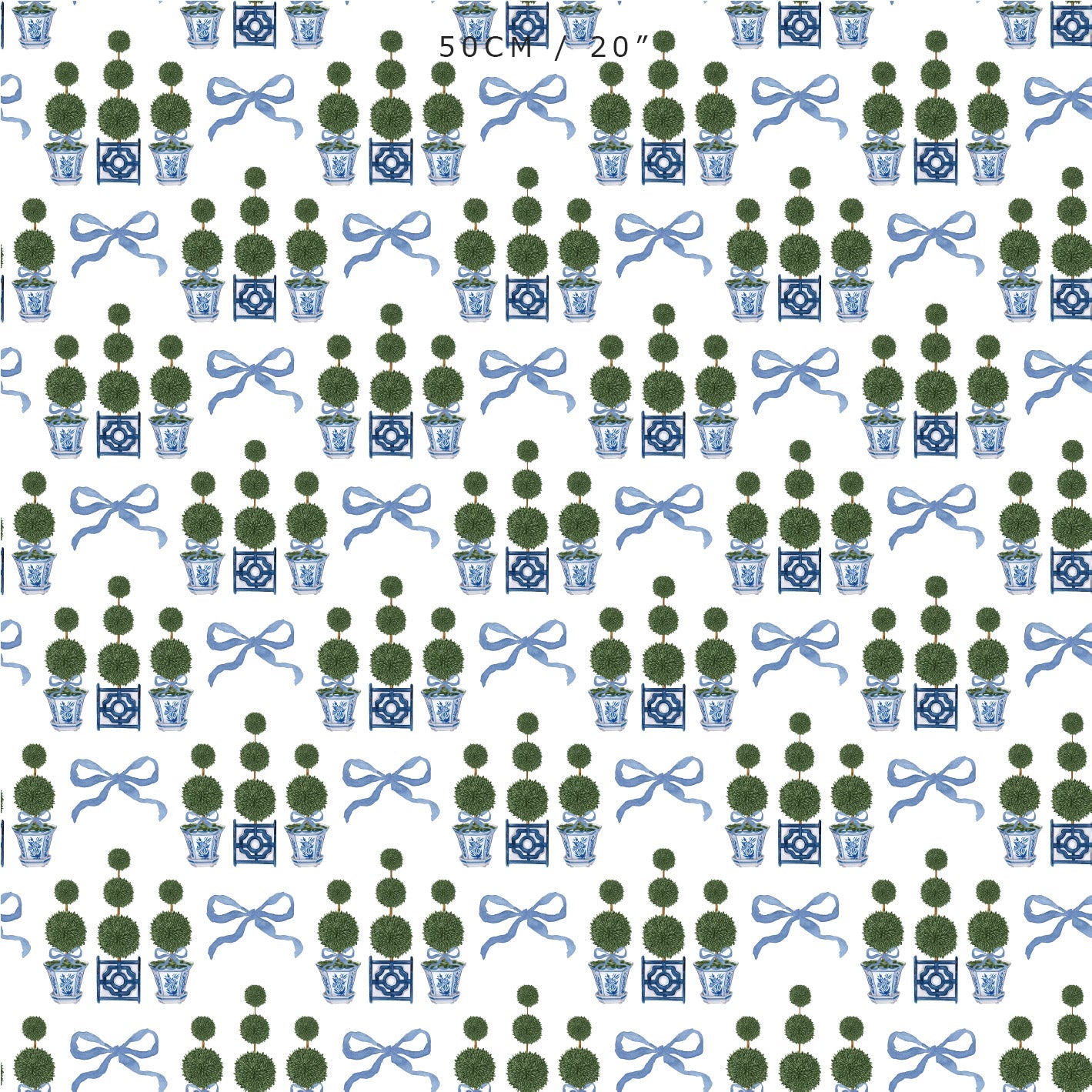 Topiary Tree Bow Fabric - Hydrangea Lane Home