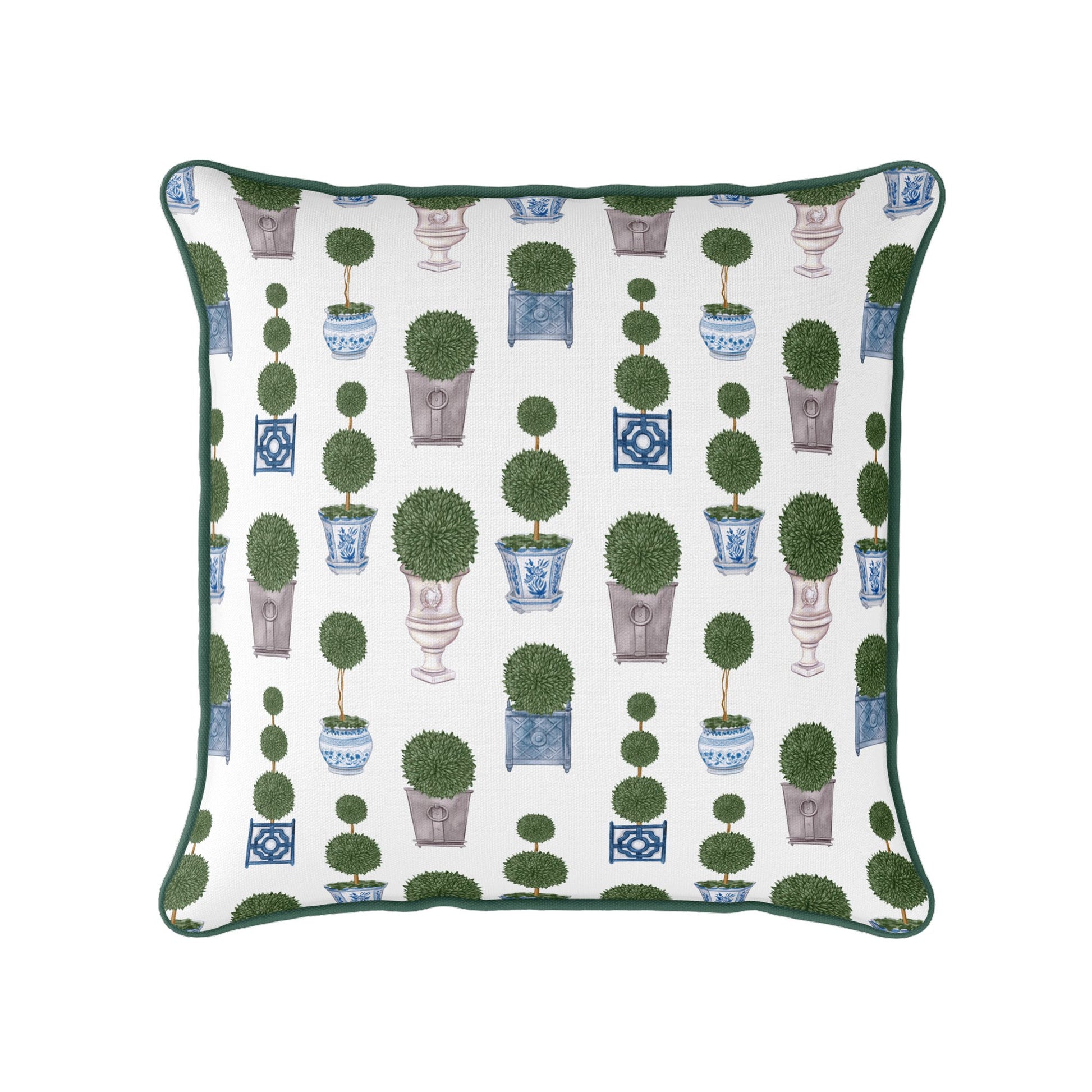 Topiary Trees Cushion - Hydrangea Lane Home