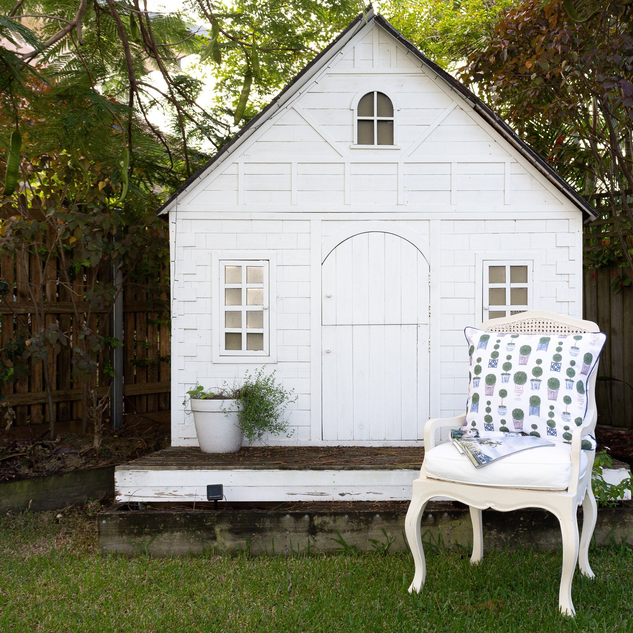 Topiary Trees Cushion - Hydrangea Lane Home