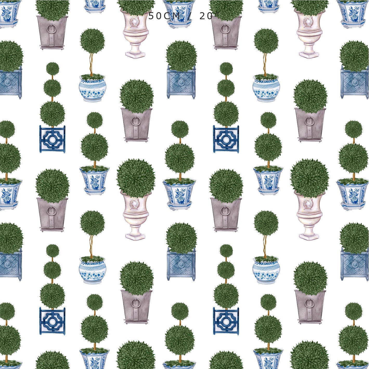 Topiary Trees Fabric - Hydrangea Lane Home