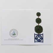 Triple Topiary Tree in Planter Box Greeting Card - Hydrangea Lane Home