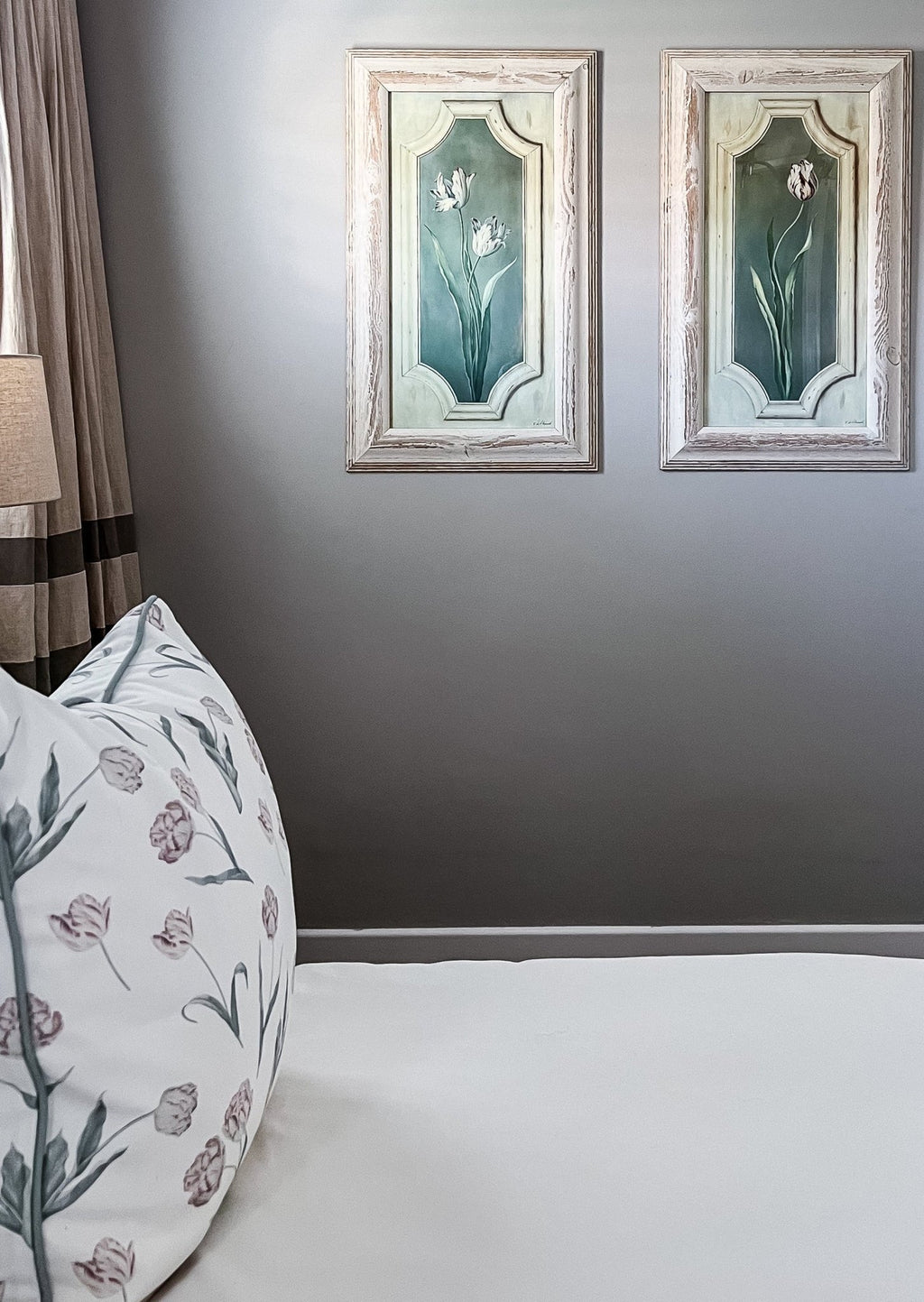 Tulips Cushion - Pink or Dove - Hydrangea Lane Home