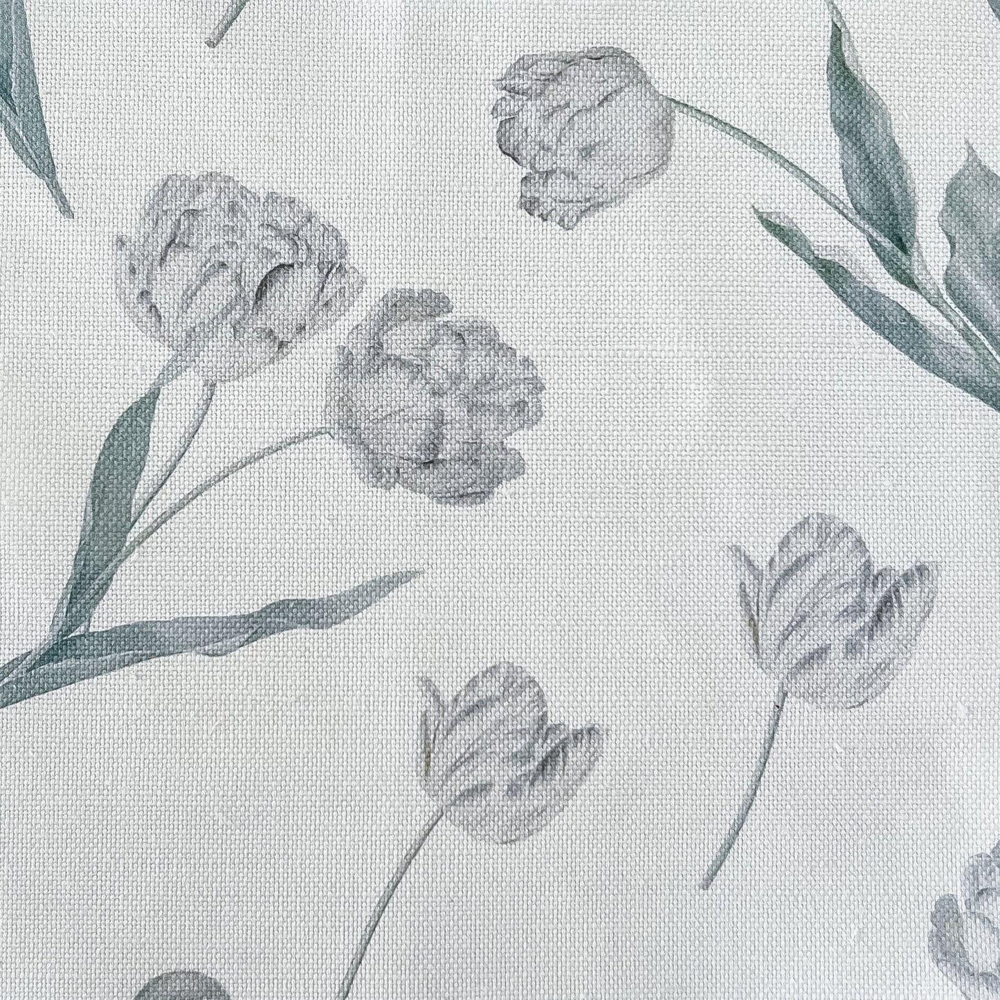 Tulips Fabric - Dove - Hydrangea Lane Home