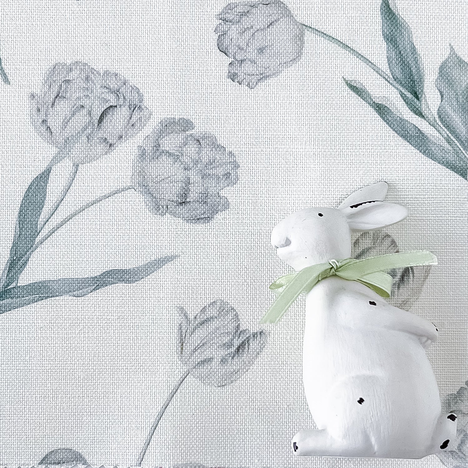 Tulips Fabric - Dove - Hydrangea Lane Home