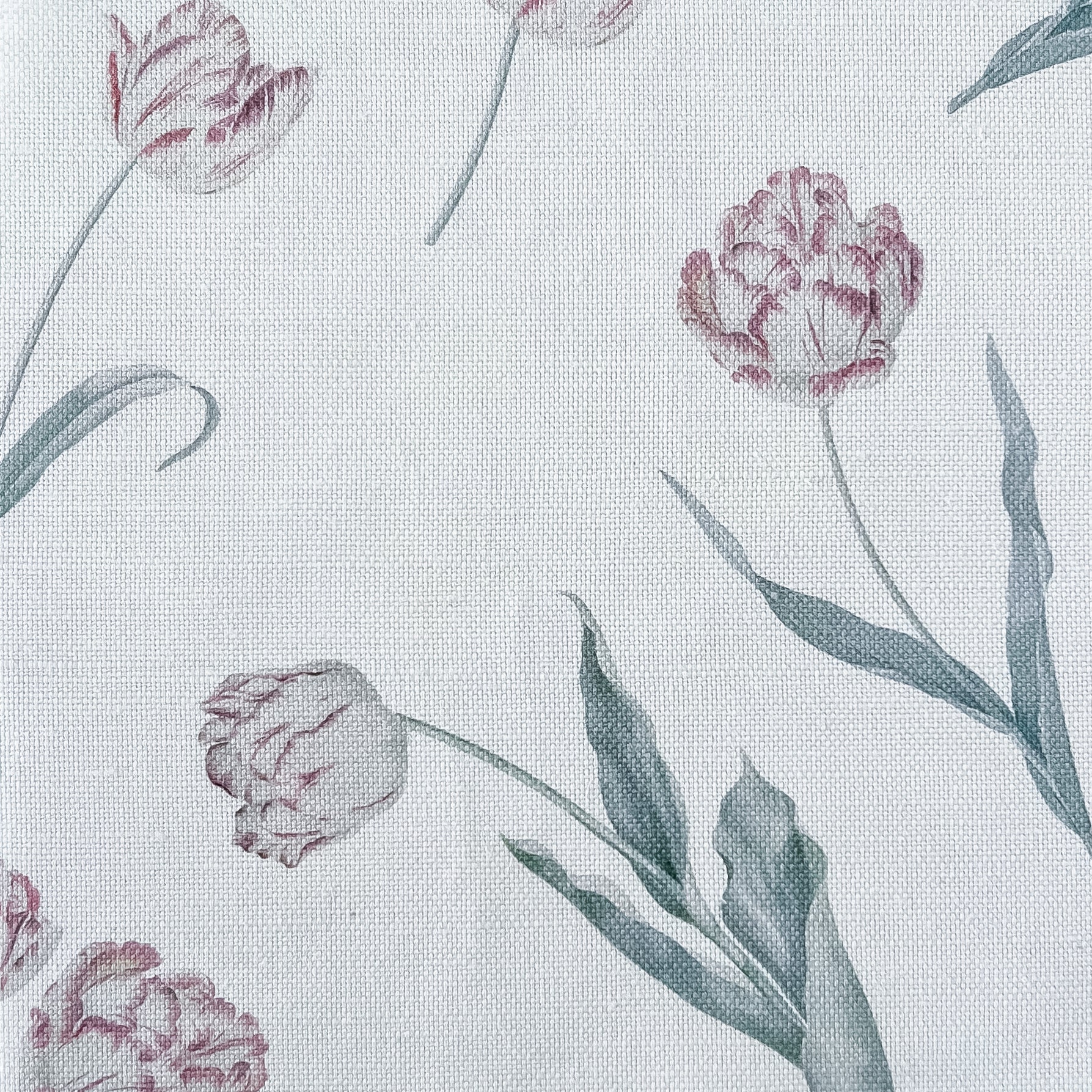 Tulips Fabric - Pink - Hydrangea Lane Home