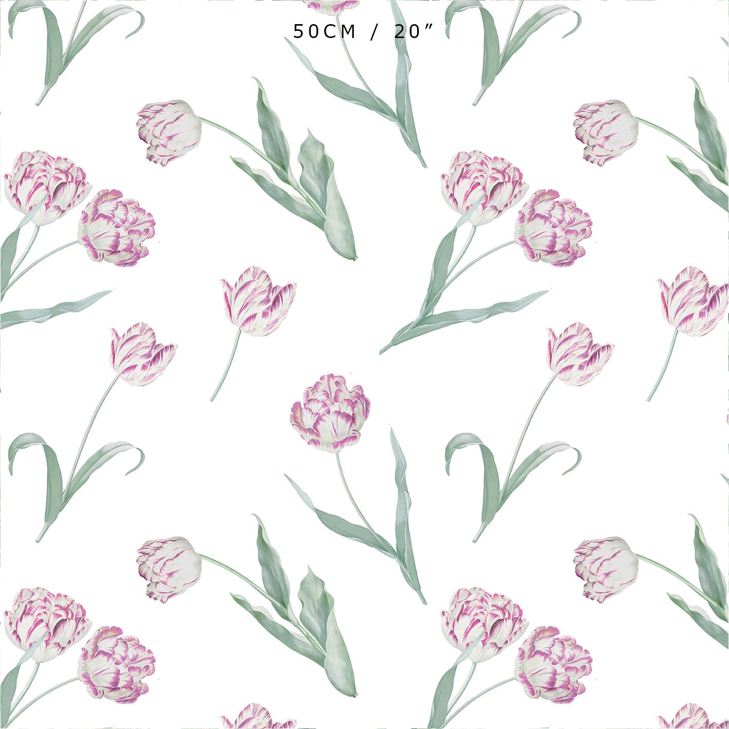 Tulips Fabric - Pink - Hydrangea Lane Home