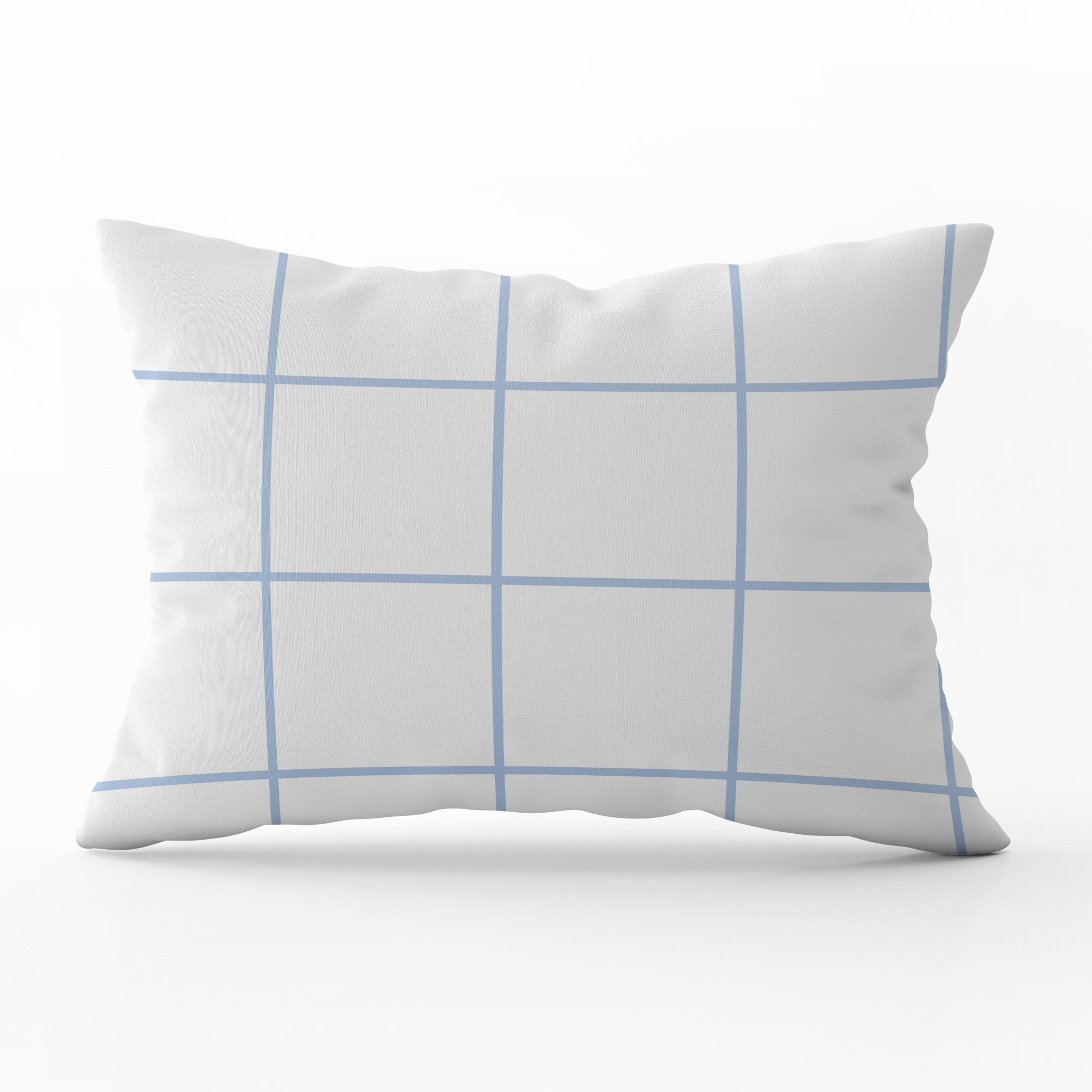 Window Pane Check Cushion - Blues - Hydrangea Lane Home