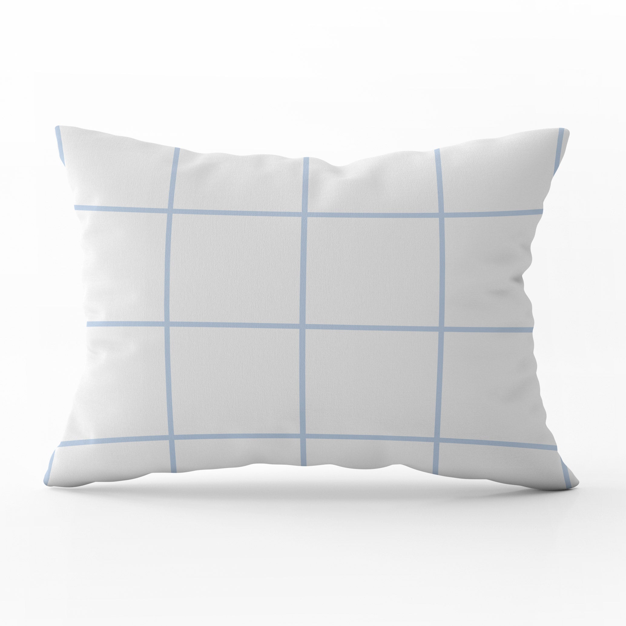 Window Pane Check Cushion - Blues - Hydrangea Lane Home