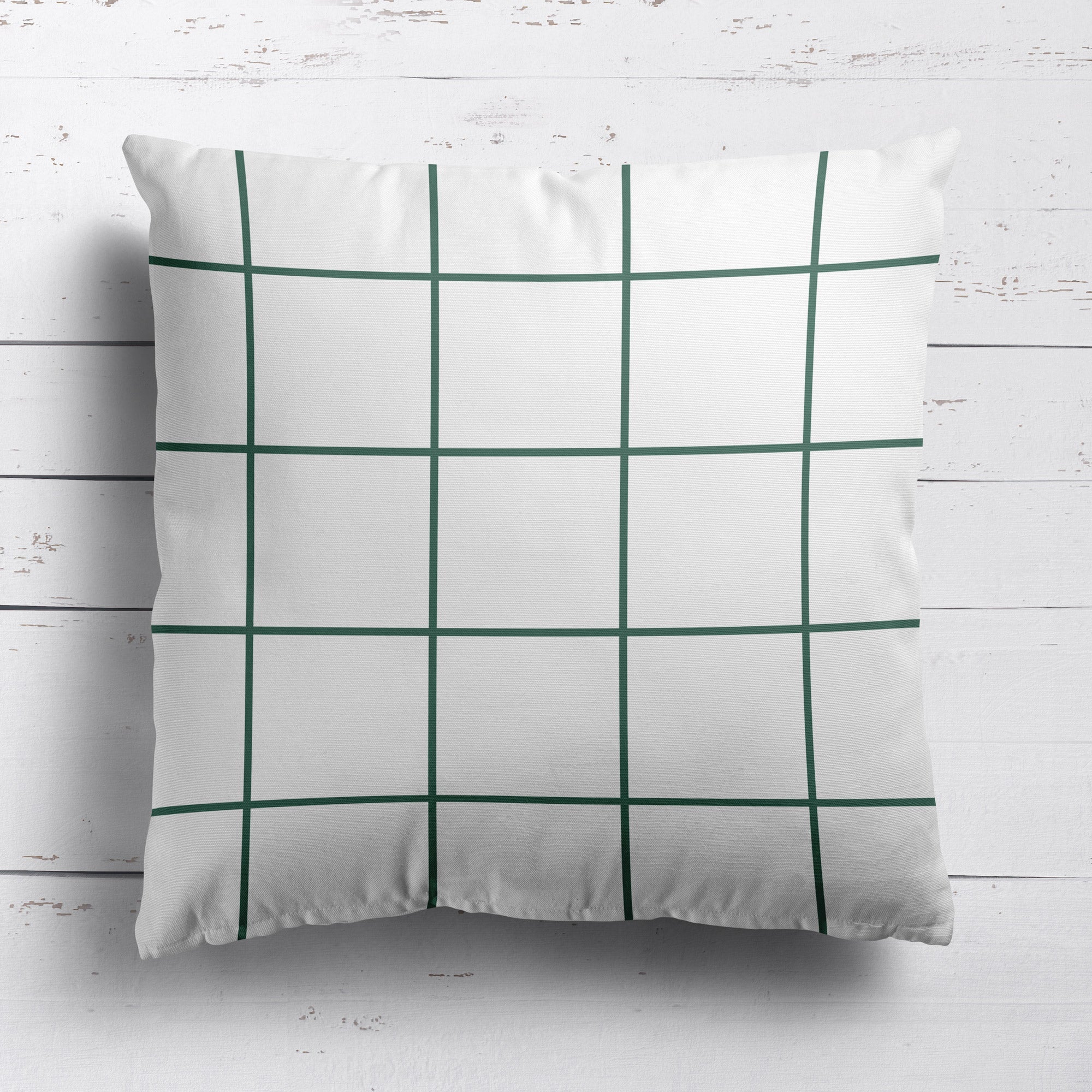 Window Pane Check Cushion - Greens - Hydrangea Lane Home