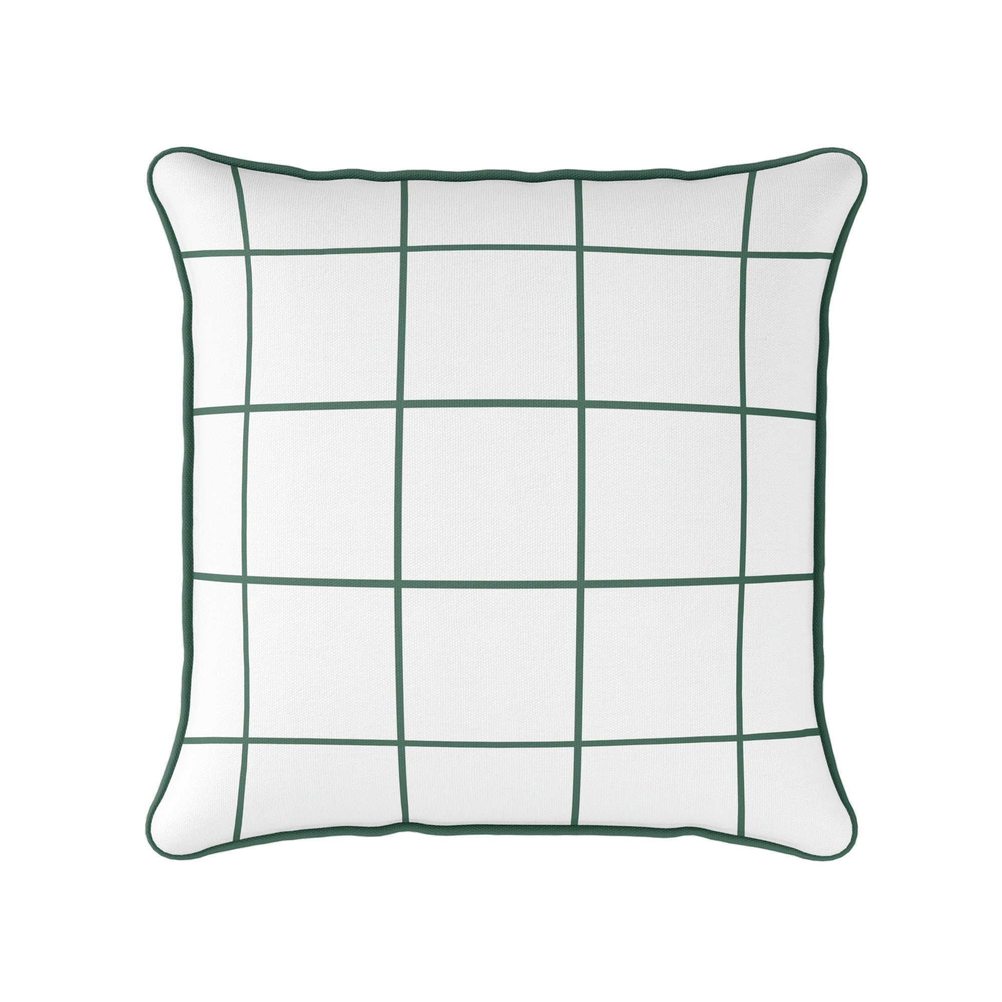 Window Pane Check Cushion - Greens - Hydrangea Lane Home