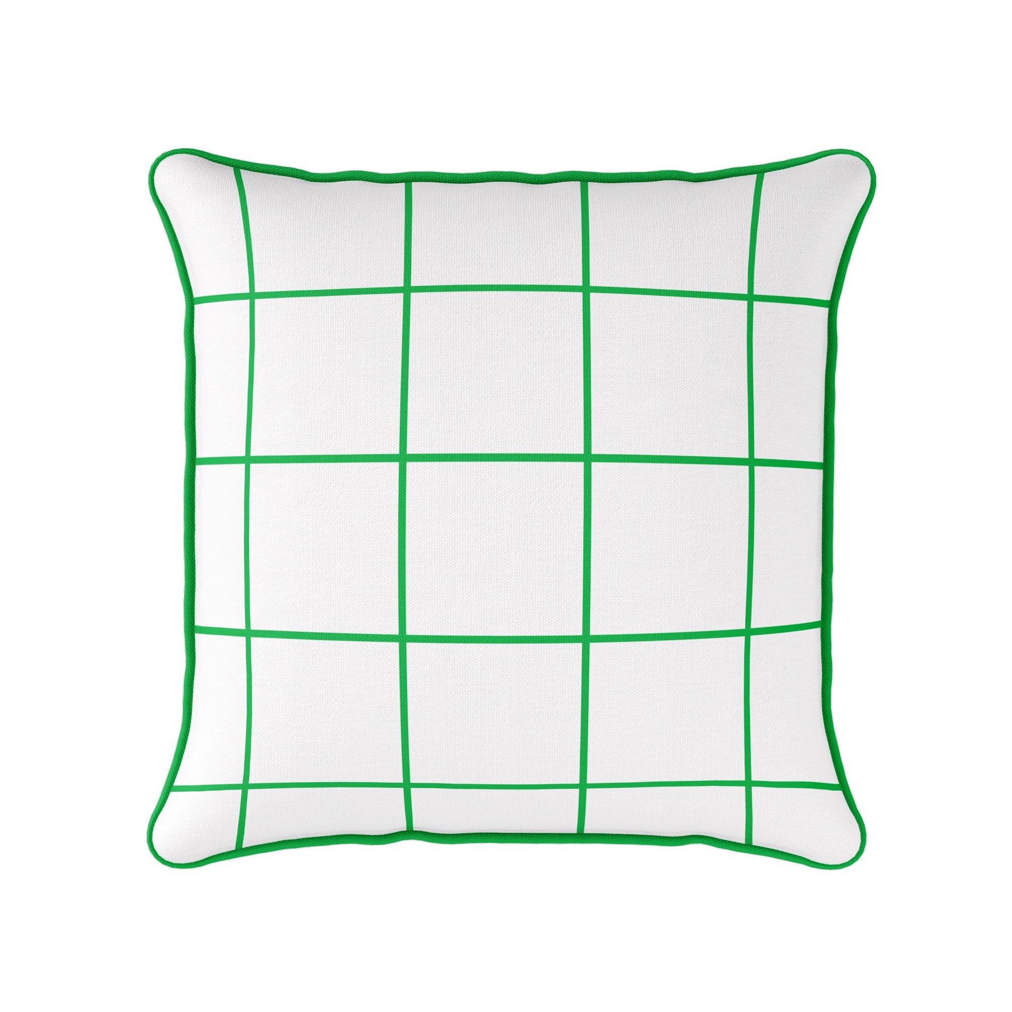 Window Pane Check Cushion - Greens - Hydrangea Lane Home