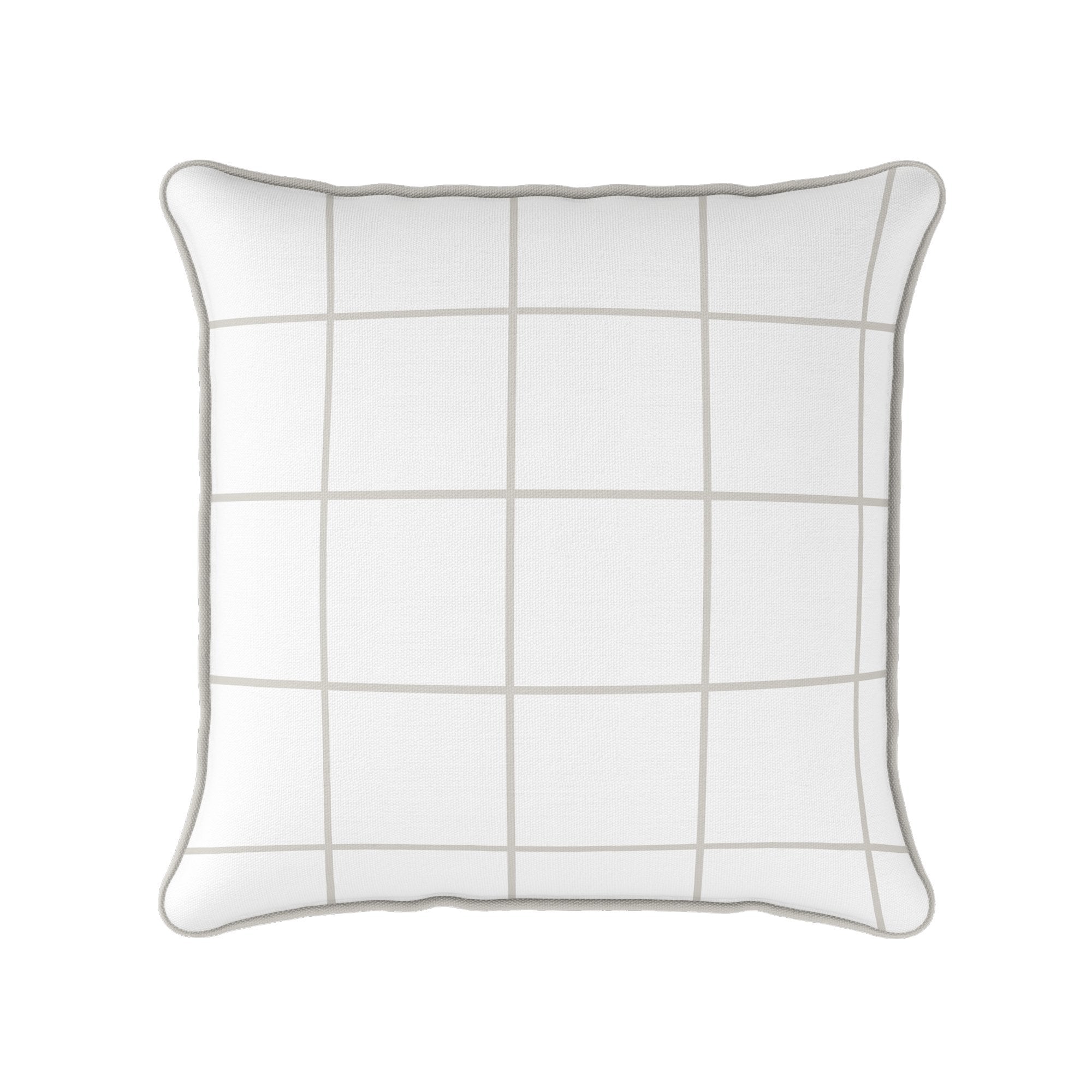 Window Pane Check Cushion - Neutrals - Hydrangea Lane Home