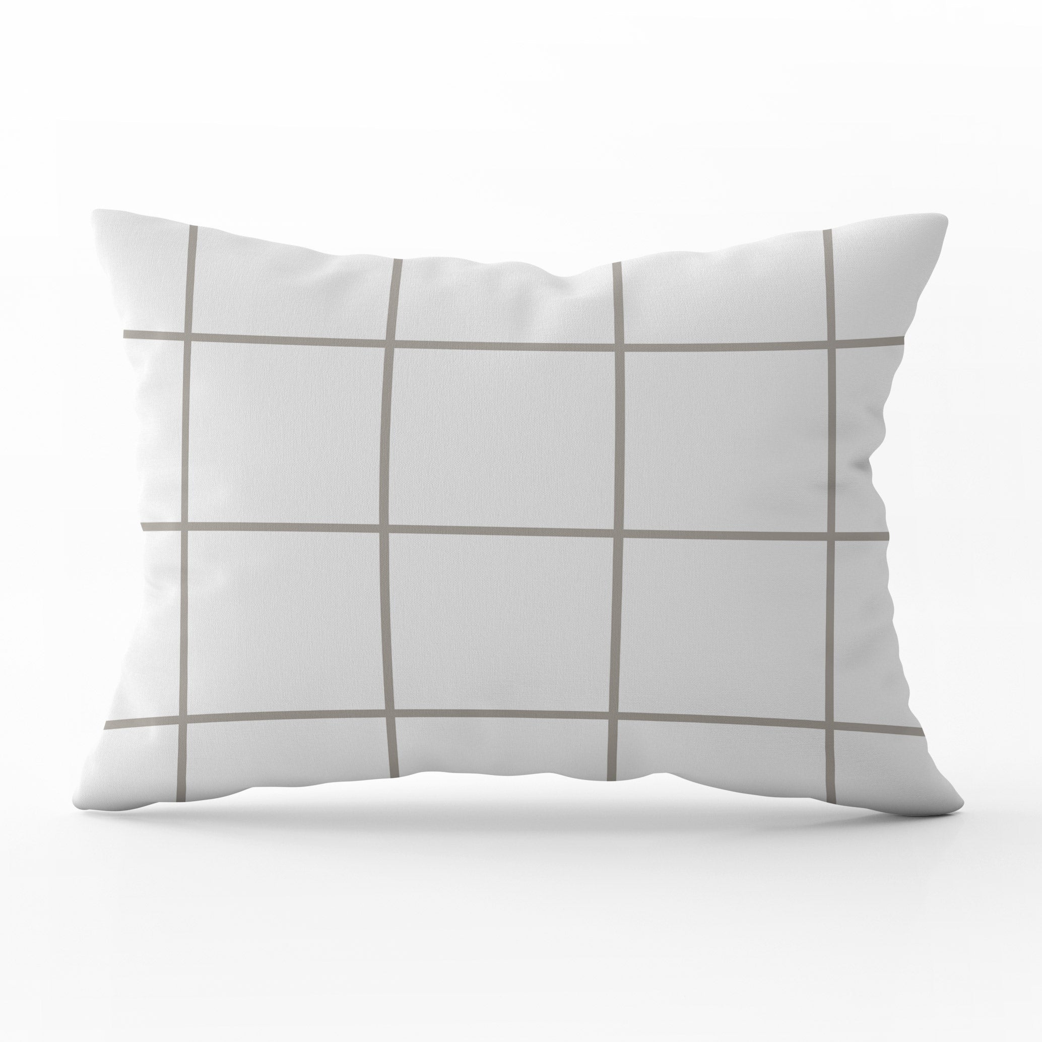 Window Pane Check Cushion - Neutrals - Hydrangea Lane Home