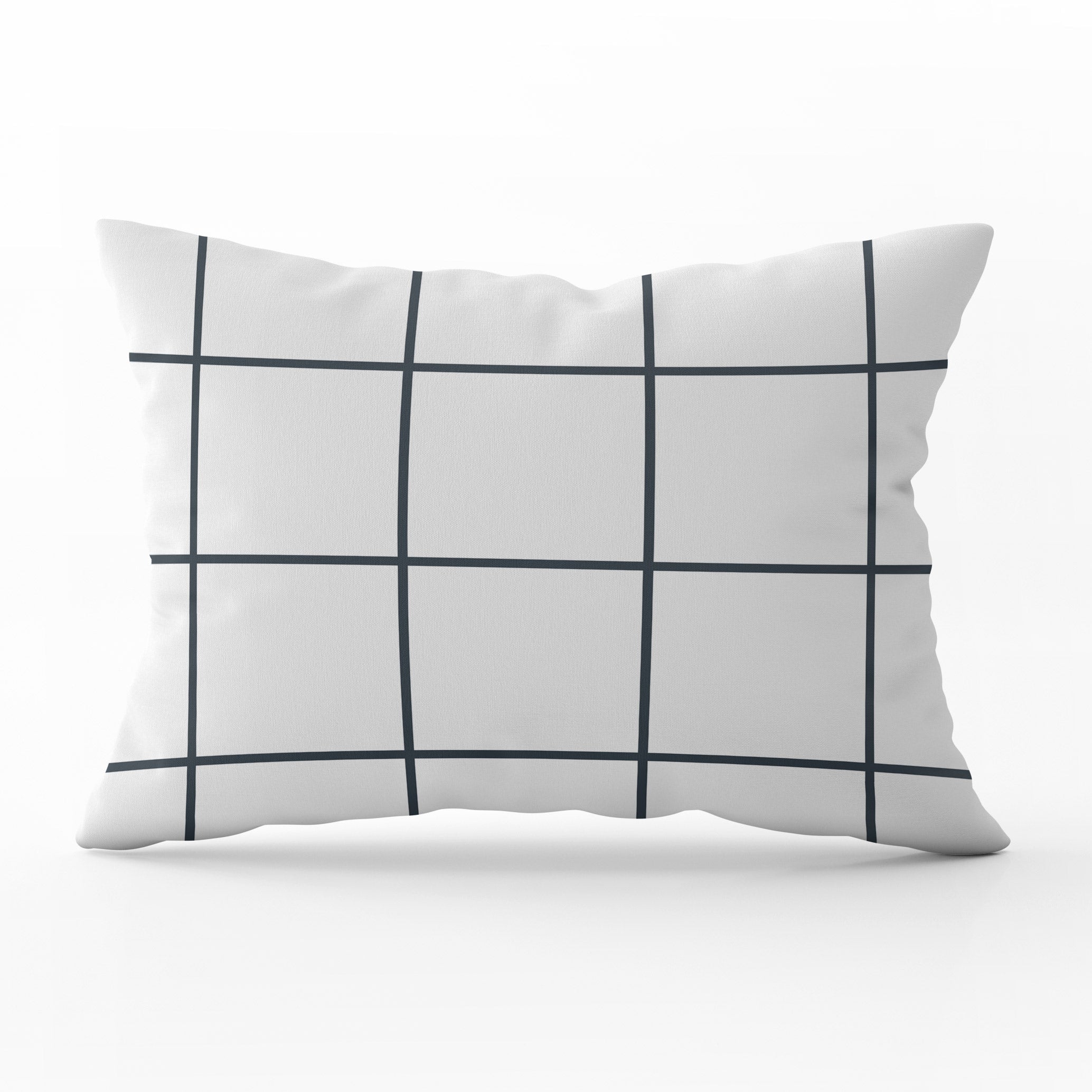 Window Pane Check Cushion - Neutrals - Hydrangea Lane Home