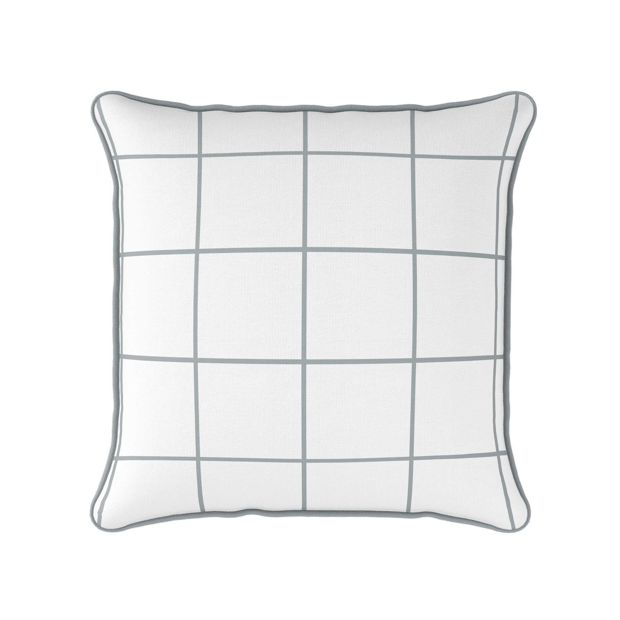 Window Pane Check Cushion - Neutrals - Hydrangea Lane Home
