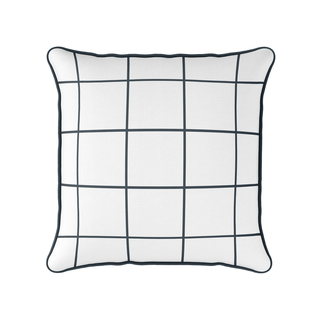 Window Pane Check Cushion - Neutrals - Hydrangea Lane Home
